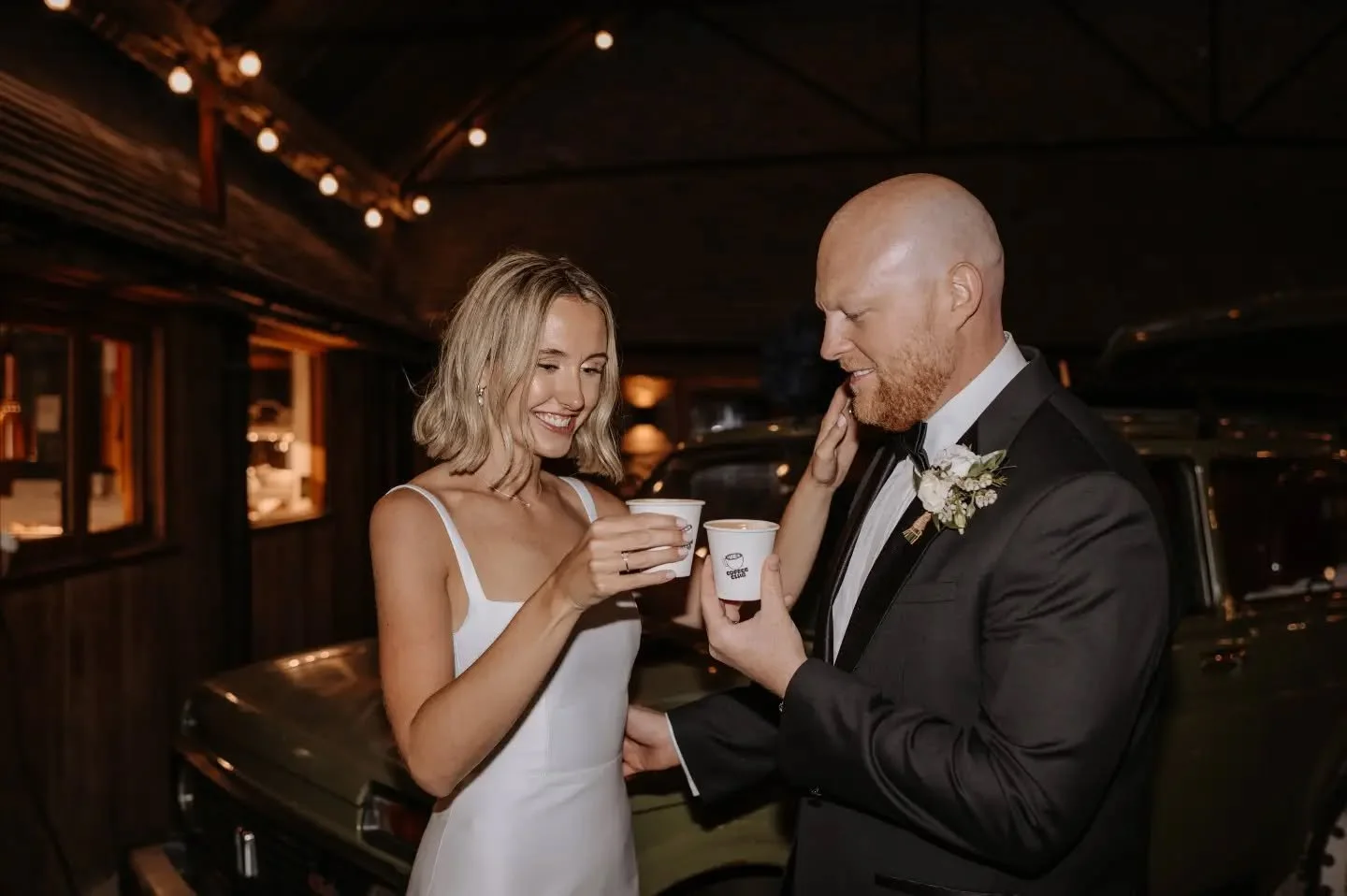 Slinging &lsquo;spros and flatties at the wedding of the gorgeous couple behind @ivescoffeeclub.

A beautiful evening at @yardspaceoldgore last year under the cover of a dutch barn beside the firepit. A rare moment of glam for the little Lada workhor