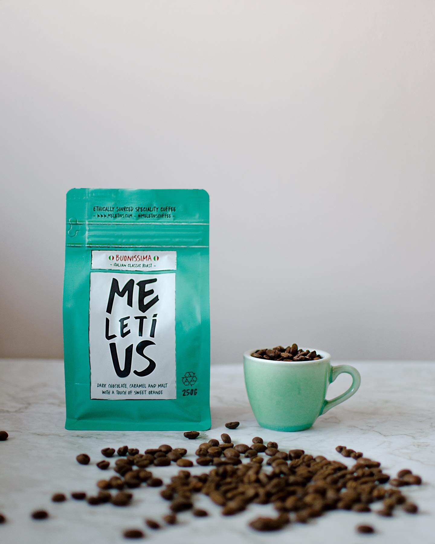 Our Italian classic dark roast. Dark chocolate and caramel notes with malty and citrus flavours - Buonissima! 🇮🇹

Get your hands on some today 👇🏼
https://www.meletius.com/shop-2/p/buonissima

.
.
.
.

#coffee #specialitycoffee #coffeeroasting #co