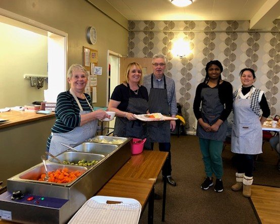Extending hospitality at St. Teresa’s Church, Warsop.