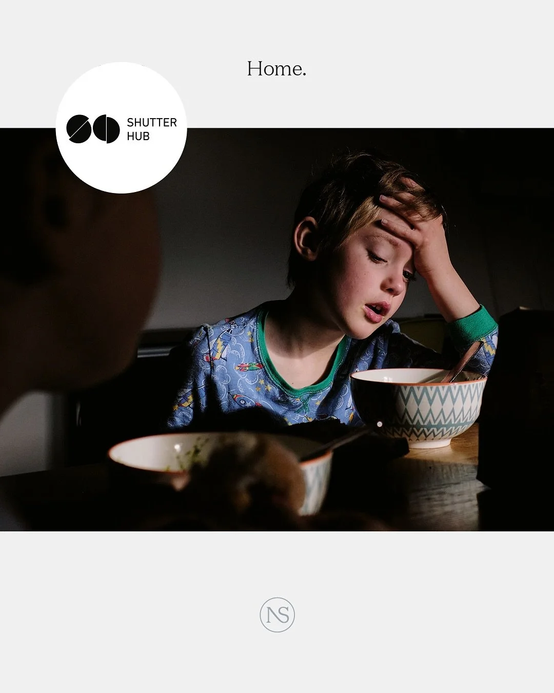 I&rsquo;m so pleased that my image of Wilson eating soup has been selected for a new @shutter_hub publication called &lsquo;Home&rsquo;.
-

&ldquo;Home can be found in a person or a memory, in a place or a feeling.

The holding of hands, the warmth o