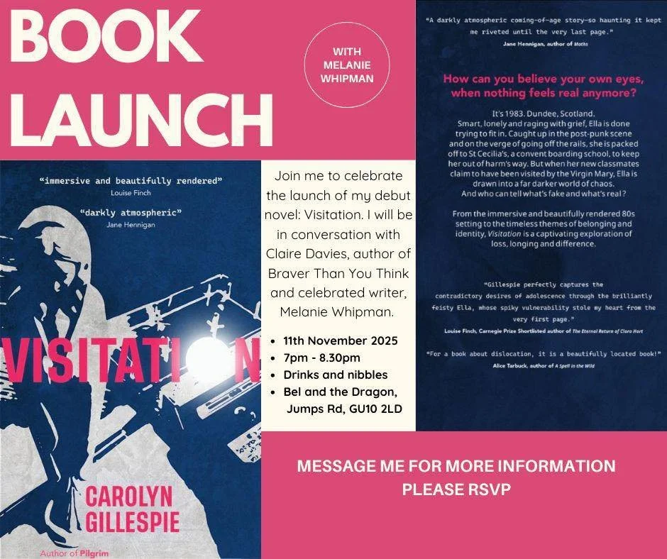 To celebrate the launch of Visitation, I will be in conversation with Melanie Whipman and Claire Davies. It would be lovely to see your smiley faces in the audience! Message me if you can come.
#booklaunch #debutnovel #Visitation #newscottishwriting 