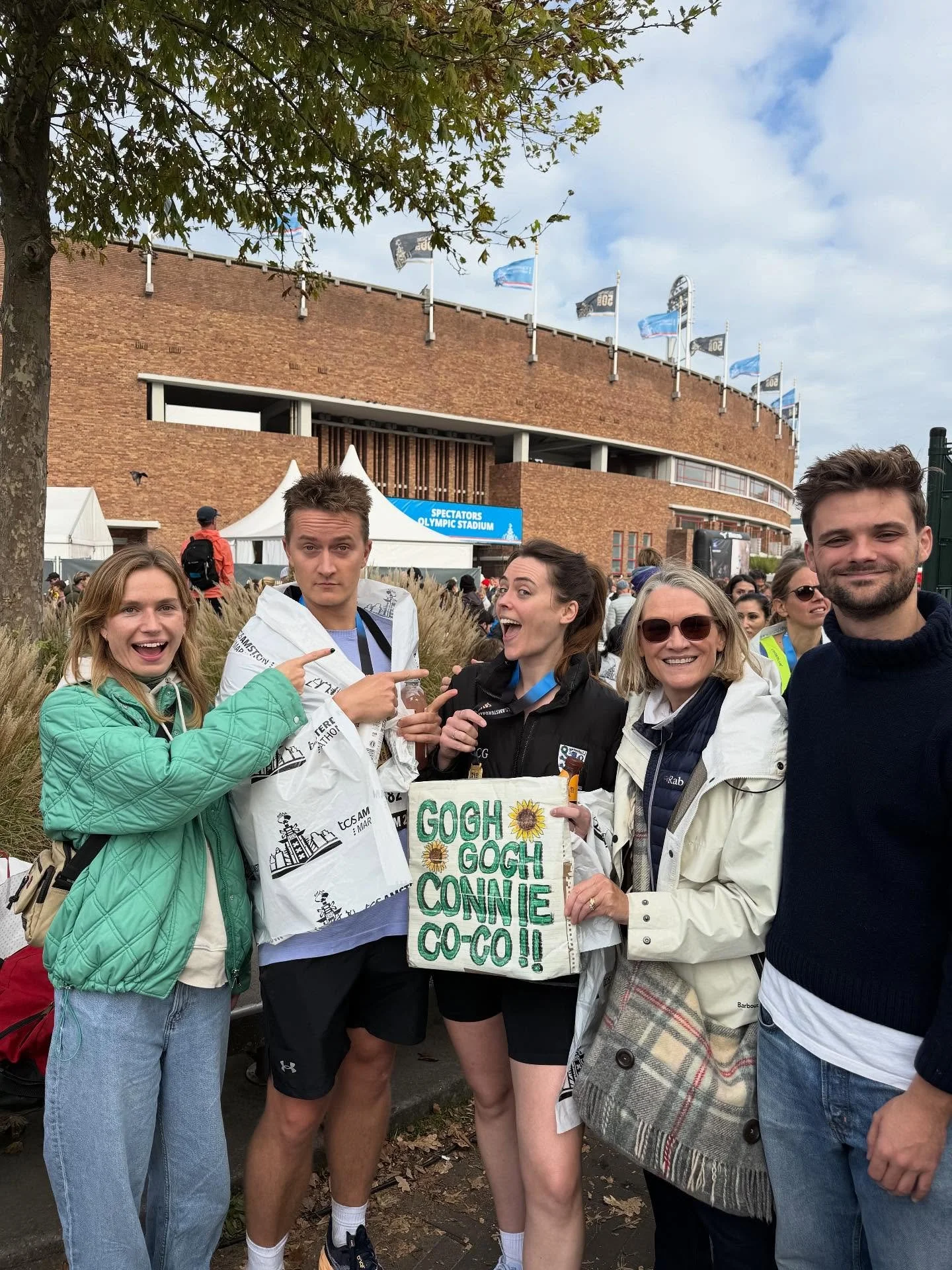 Amsterdam marathon. What a day! Danny overcame his Achilles tendinitis (with some timely advice from Ali - St Foot strikes again) and managed to complete his first marathon in sub 4. Connie&rsquo;s friend, Alice overcame the flu and put in an incredi