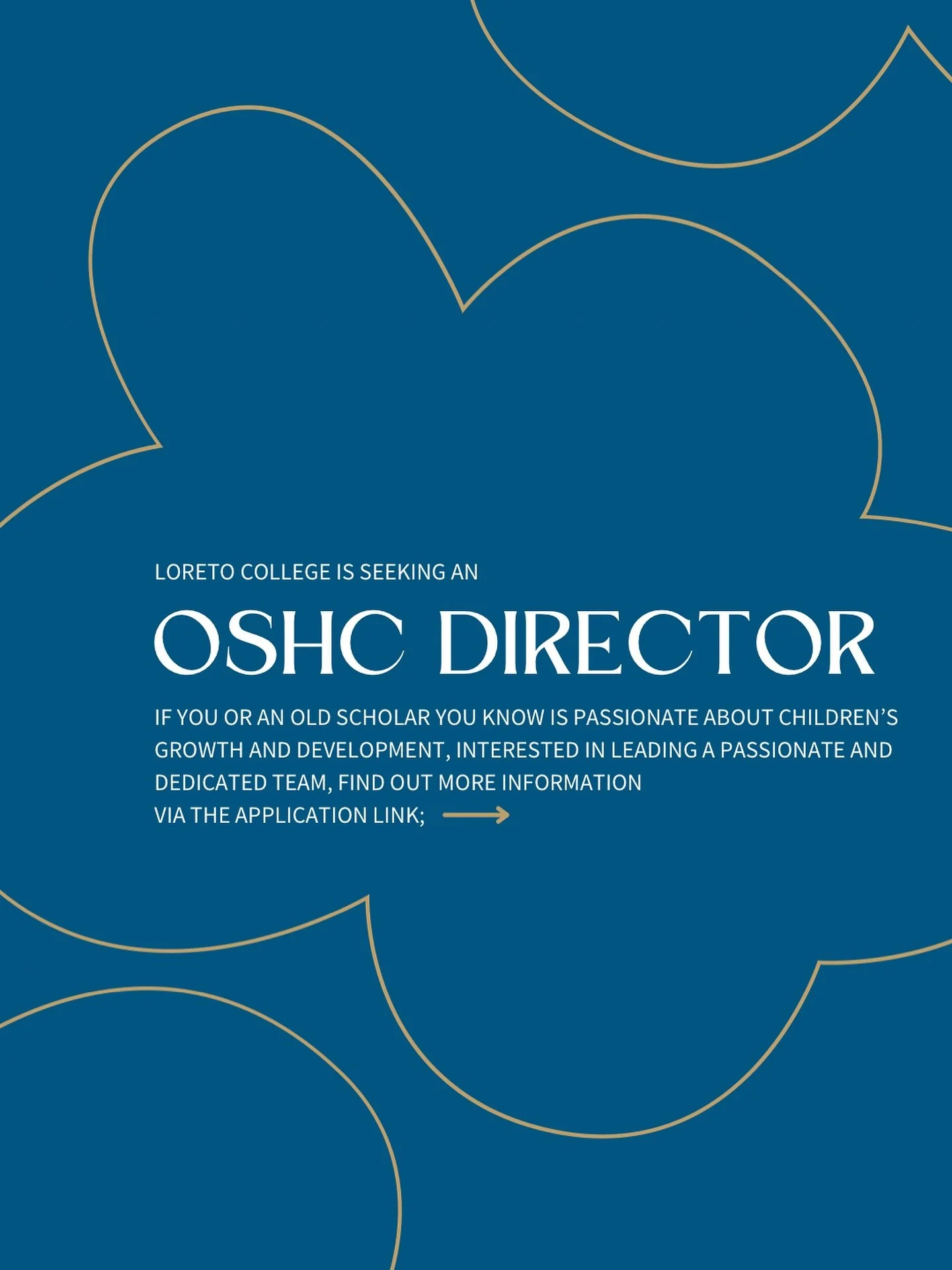 LORETO COLLEGE OSHC DIRECTOR POSITION 👧☀️

Loreto College is seeking an OSHC Service Director to lead the after school care program. From the beginning of 2026, the Loreto College Marryatville Out of School Hours Care (OSHC)&nbsp;and Vacation Care&n