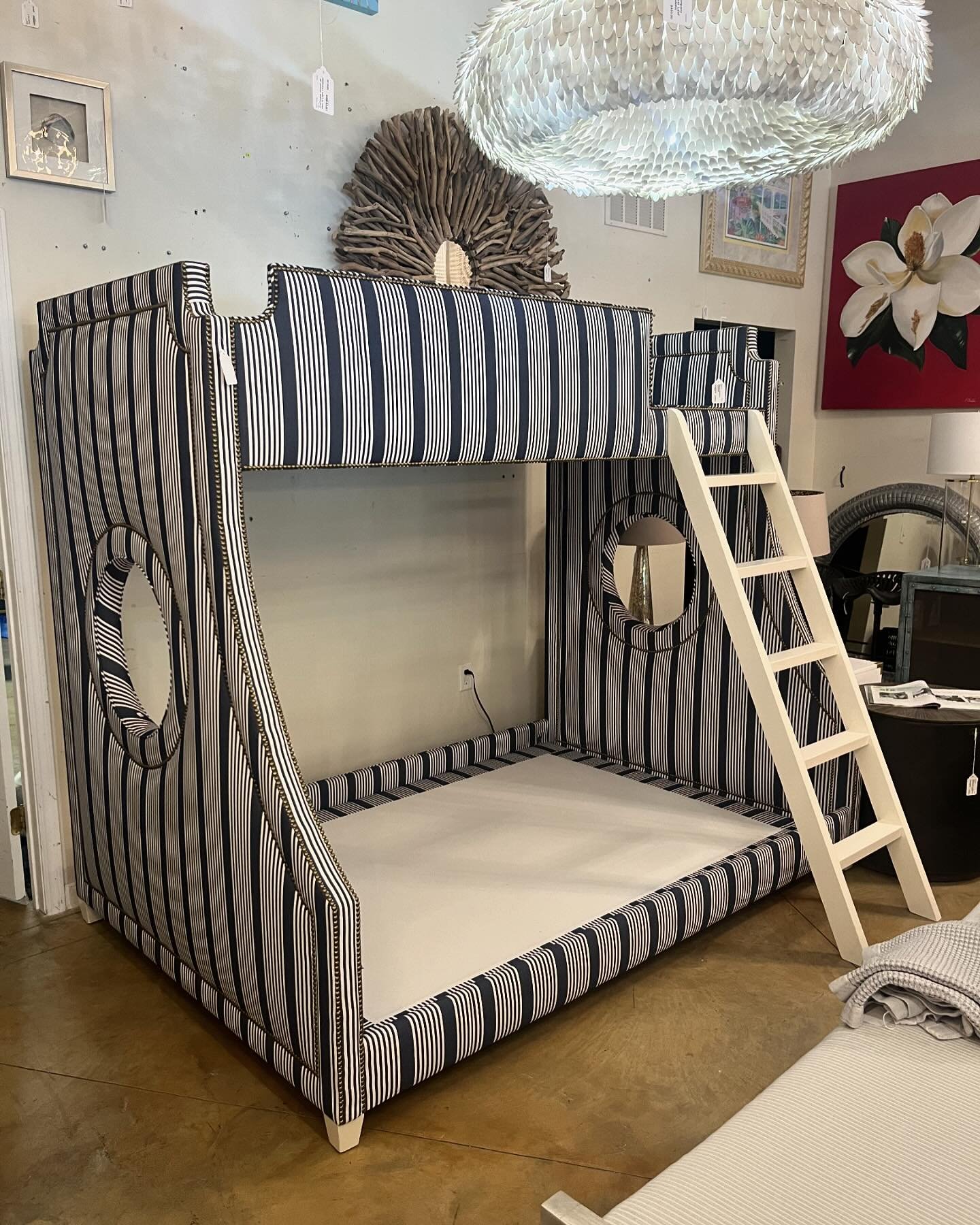 🚨JUST IN🚨
AFK Furniture Custom Gramercy Porthole Twin/Full Bunkbed 🤩
❌Retail $8500 
✨Our Price $4295
Call (850) 267-0064 to purchase!! It won&rsquo;t last long 😍

#resortresale #santarosabeach #hey30a #30a #sowal #southwalton #interiordesign #int