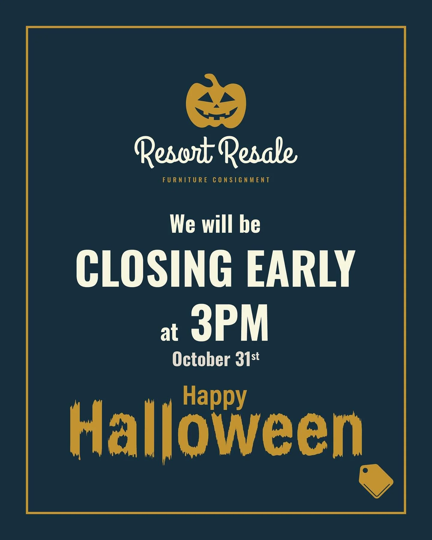 HAPPY HALLOWEEN 🎃👻
We will close at 3PM so our ghouls and goblins can go trick-or-treating. 🕸️ Stop by before the witching hour to snag some fang-tastic finds! 🕷️