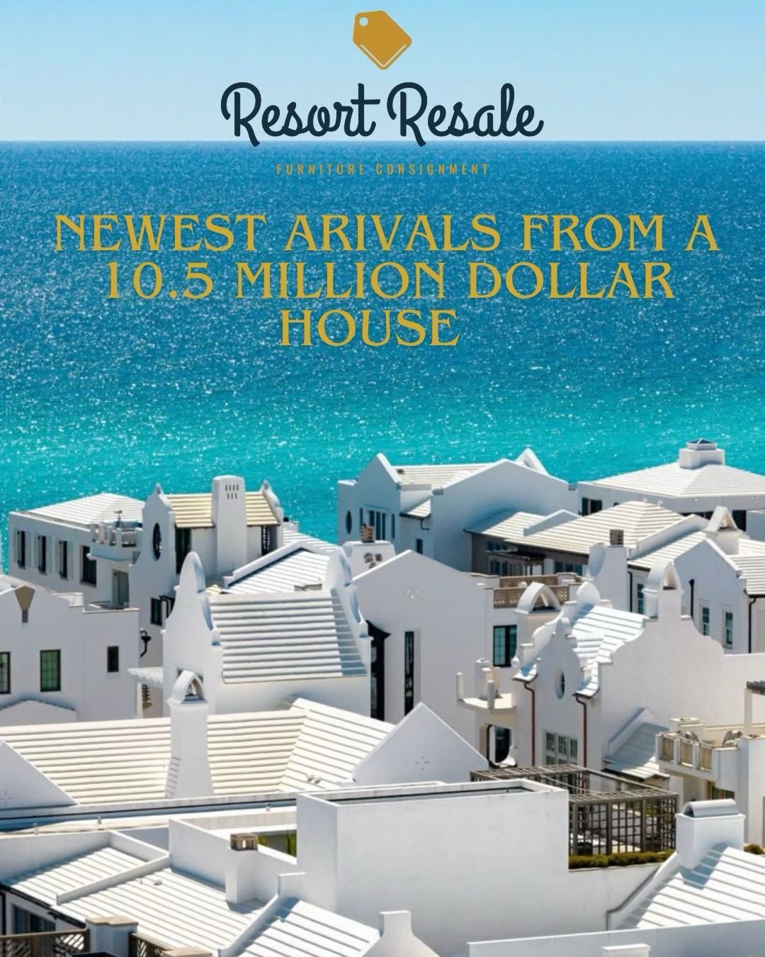 A little slice of coastal luxury 🌊🐚 Fresh new arrivals just hit the floor at Resort Resale ☀️ #resortresale #30a #sowal #interiordesigner #santarosabeach