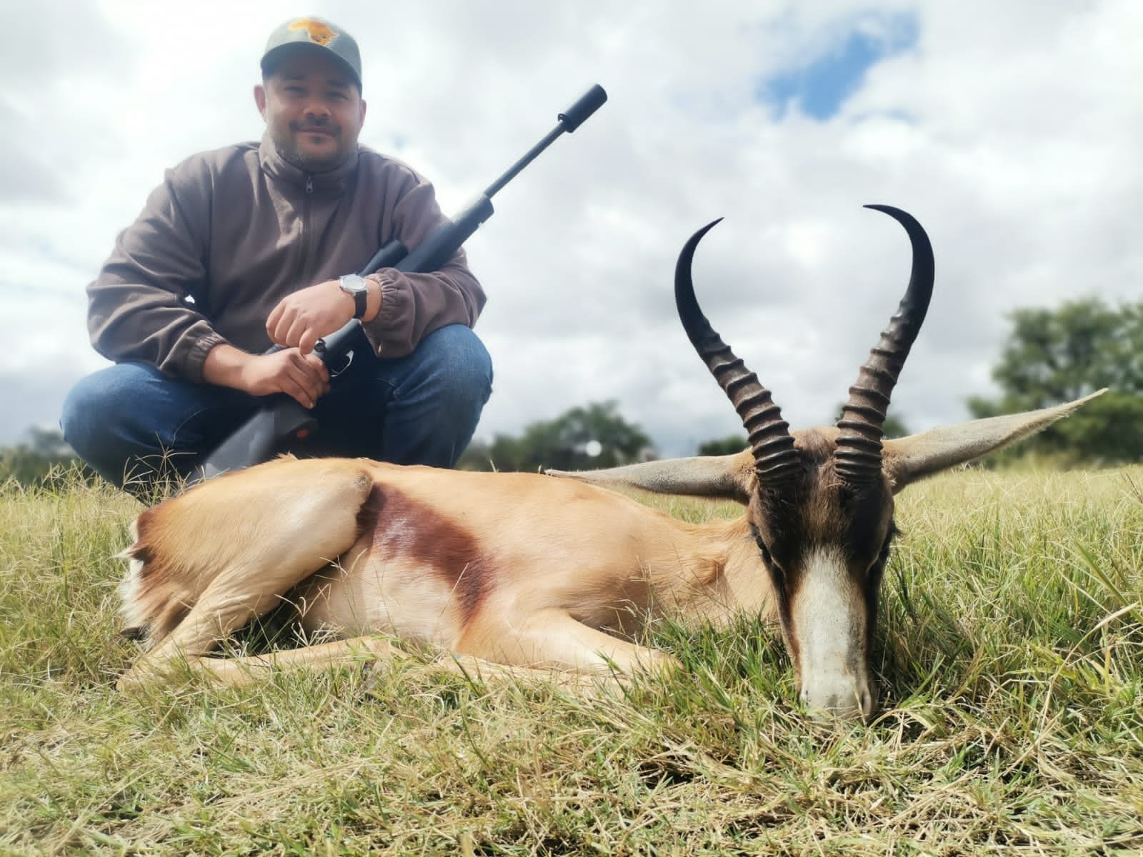 Hunting springbuck in Africa