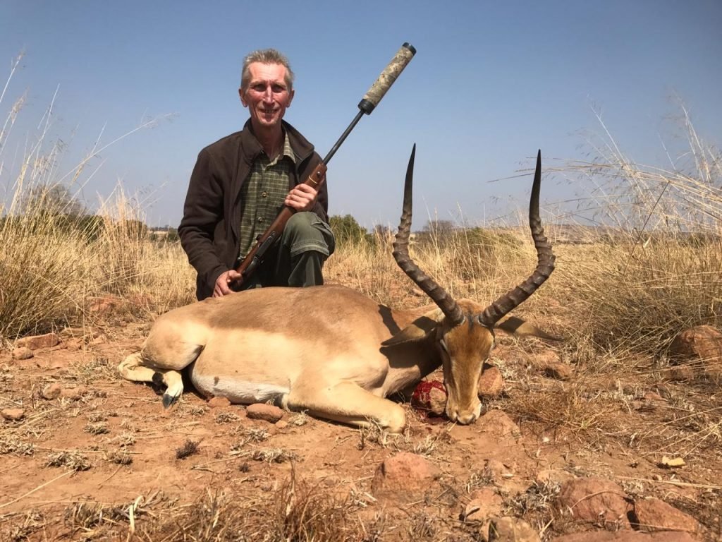Hunting impala in Africa