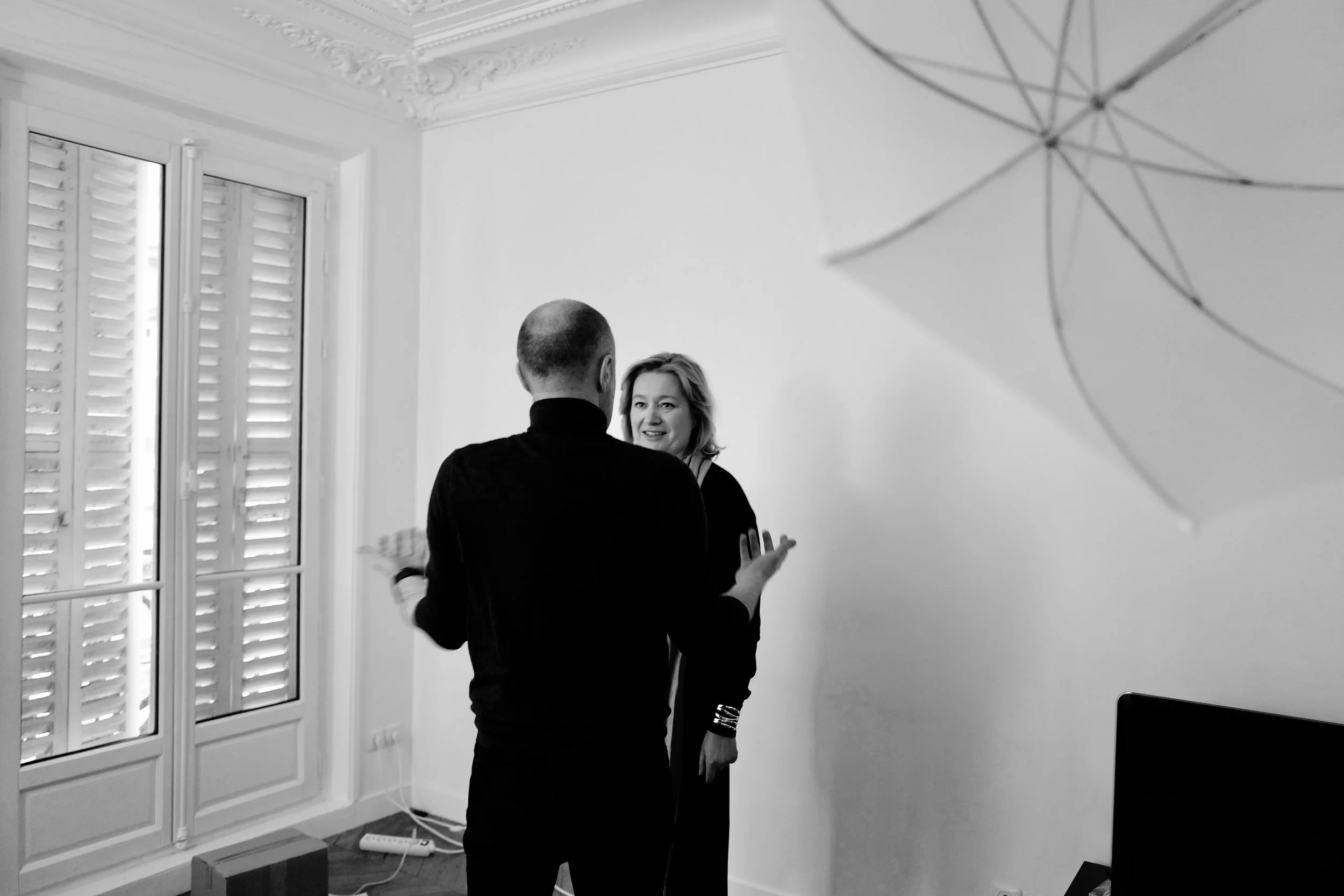 QG, backstage shooting des affiches de campagne. Isabelle Bordry, tête de liste pour Paris 8
