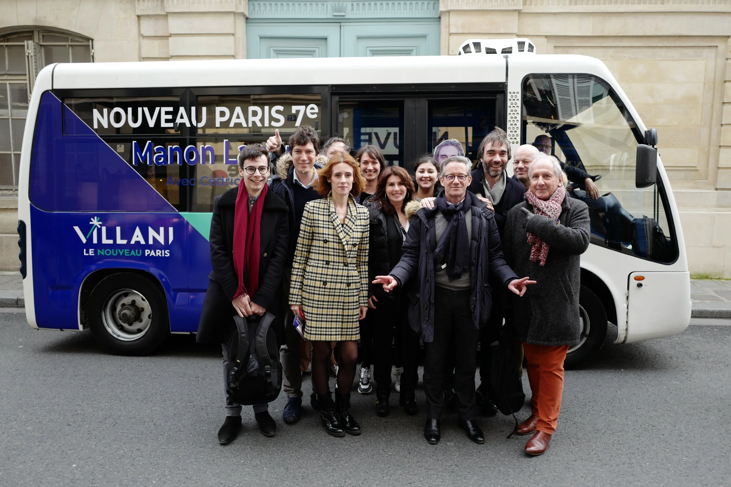 Déambulation avec les militants de Paris 7 aux cotés de Manon Laporte, tête de liste de Paris 7 pour Cédric Villani