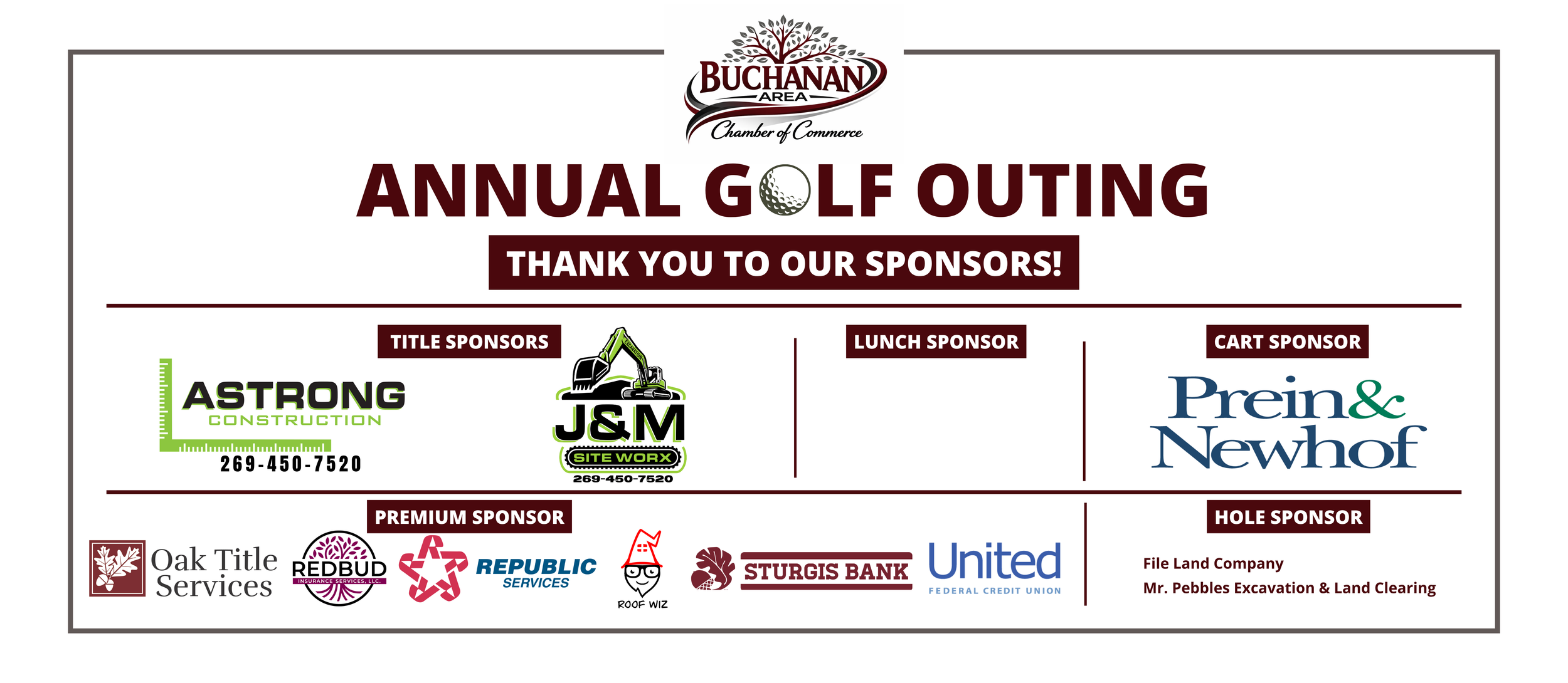 2026 Buchanan Area Chamber Annual Golf Outing 