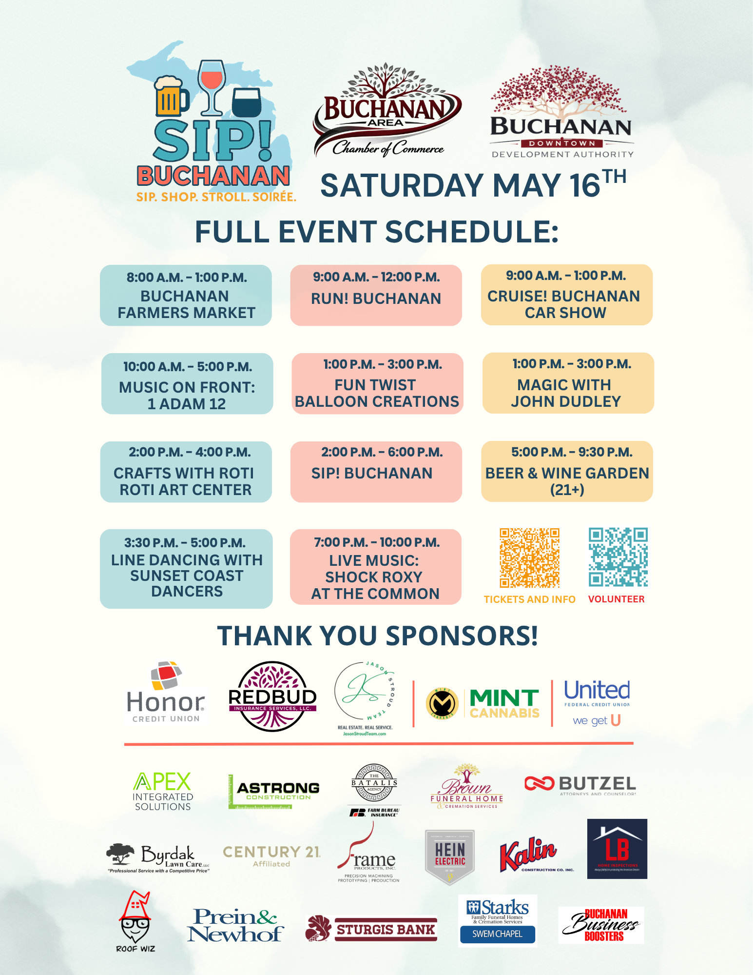 Inaugural Sip! Buchanan Event to Showcase Downtown Revitalization and Community Celebration