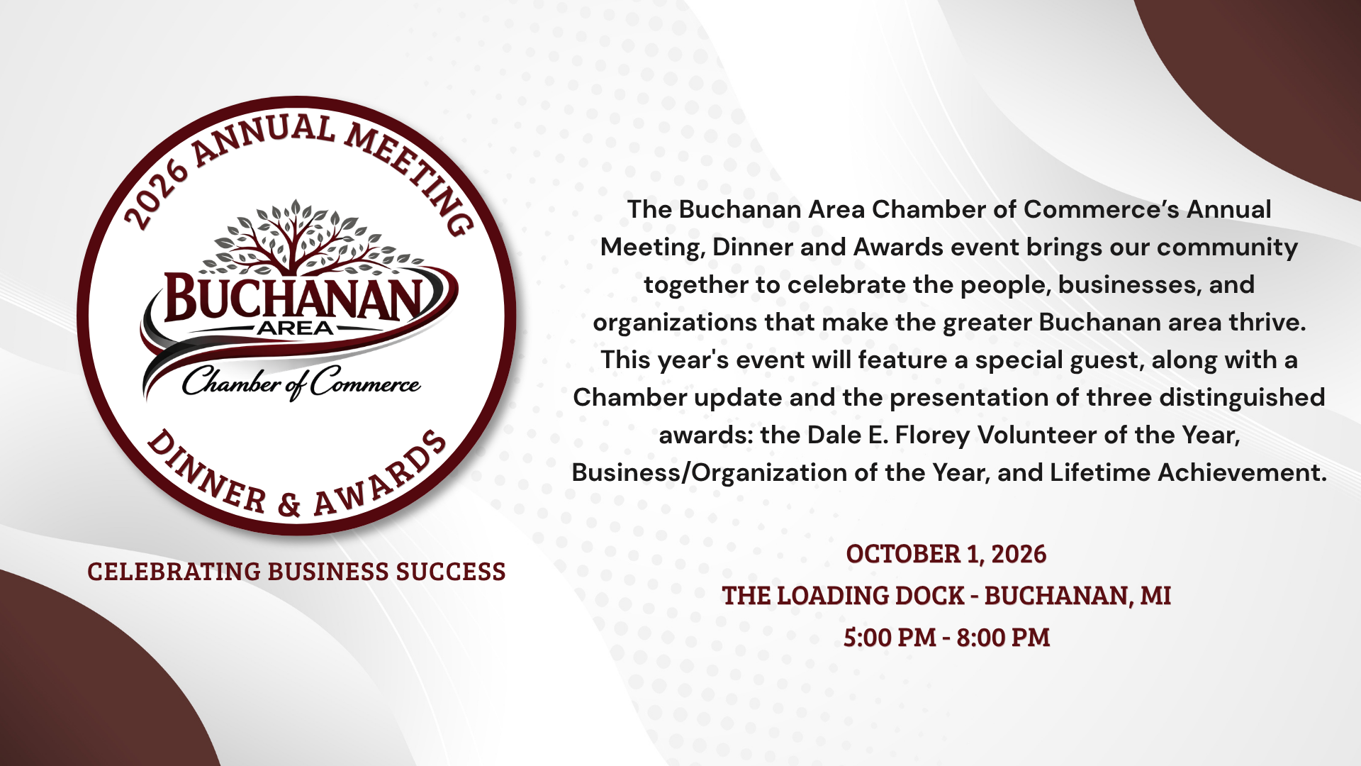 2026 Buchanan Annual Meeting & Dinner 