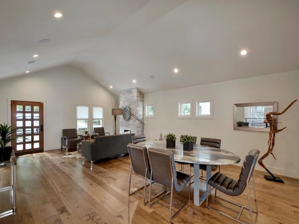 Bungalow-Remodel-Kemah-TX-Modern-Home-dining-living-open-concept