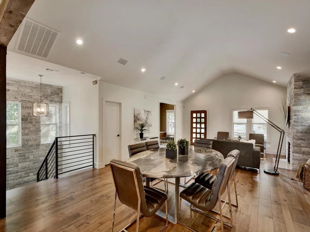 Bungalow-Remodel-Kemah-TX-Modern-Home-dining-living-open