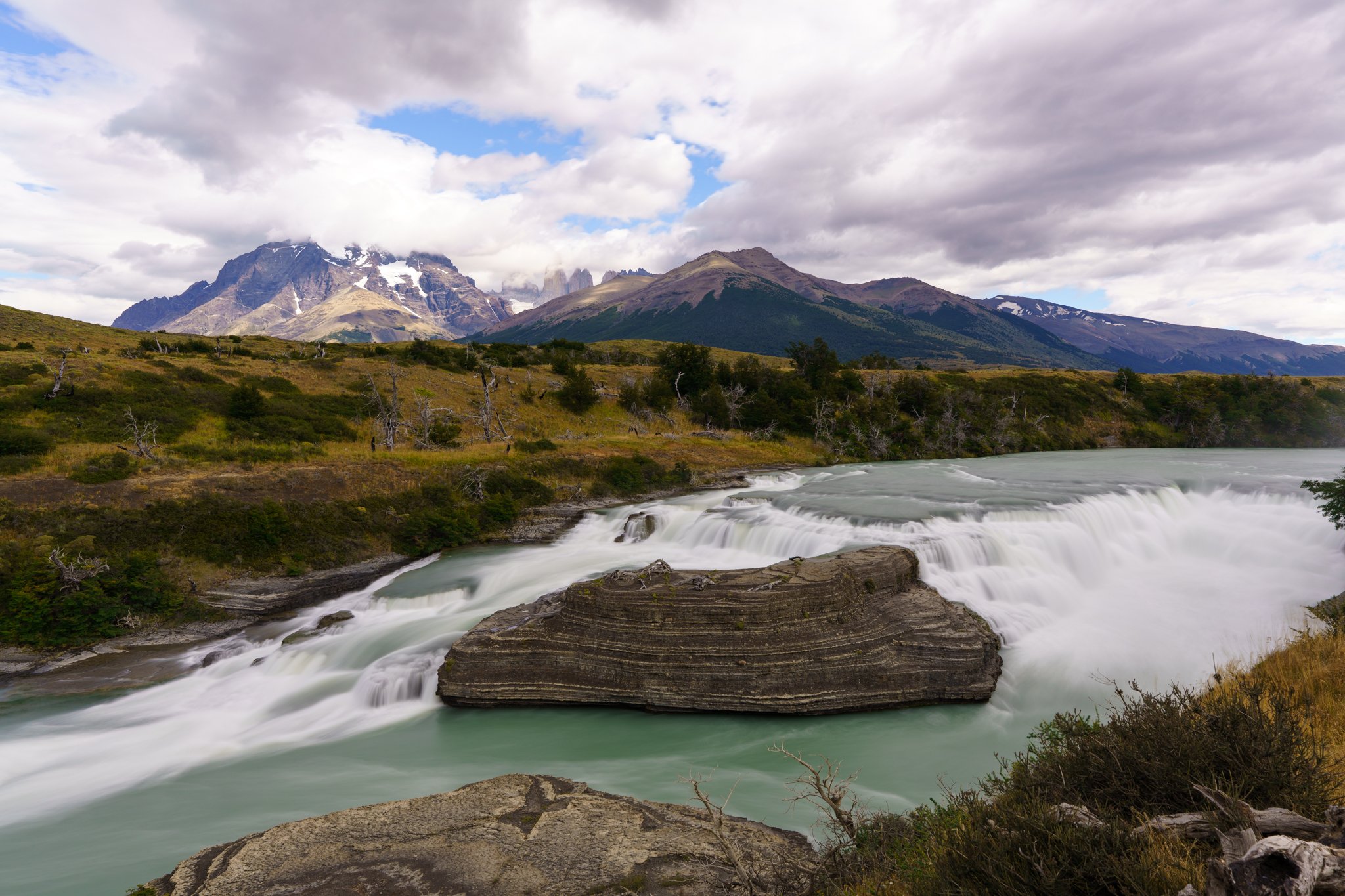 Cascada Rio Paine long exposure