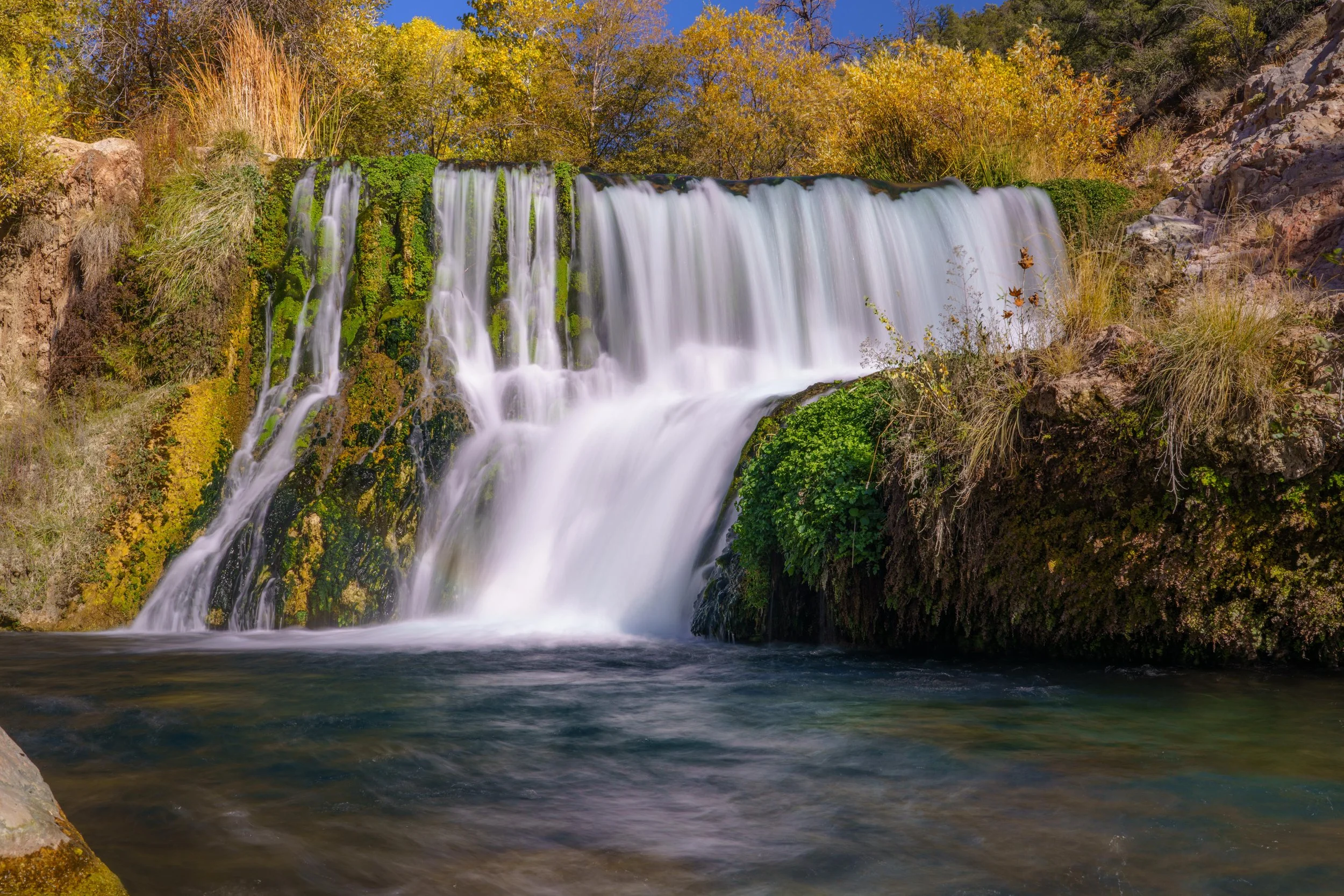 Long exposure during the fall, Fossil Creek Dam