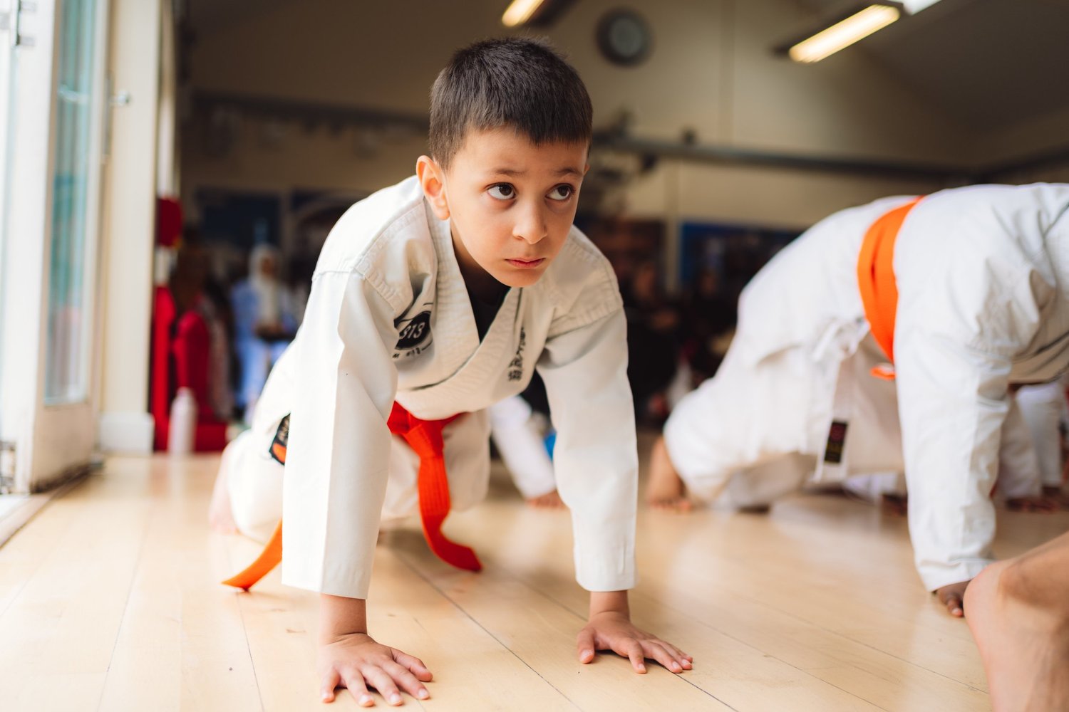 Young child taking part in martial arts training at 313 Fitness