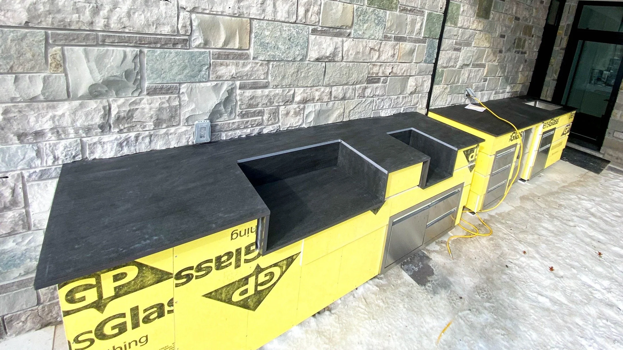 There is nothing quite like that first evening when it&rsquo;s finally warm enough to eat dinner outside.

This new outdoor countertop is officially ready for sunset appetizers and weekend BBQs. No more balancing plates on your lap or running back an