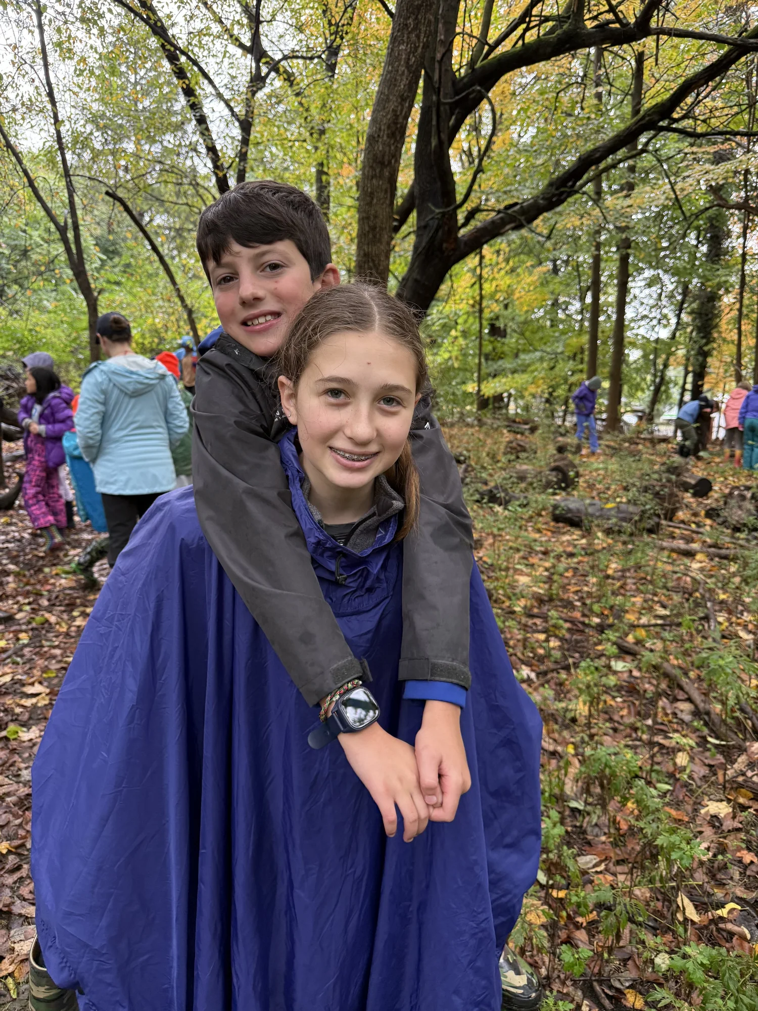 Two children outdoors at a Wayfinders camp