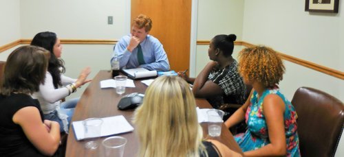 Congressman Kennedy Meets Young Leaders of My Life My Choice