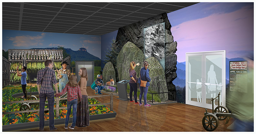 Mt. Airy Museum of Regional History: Exhibit development, design, fabrication