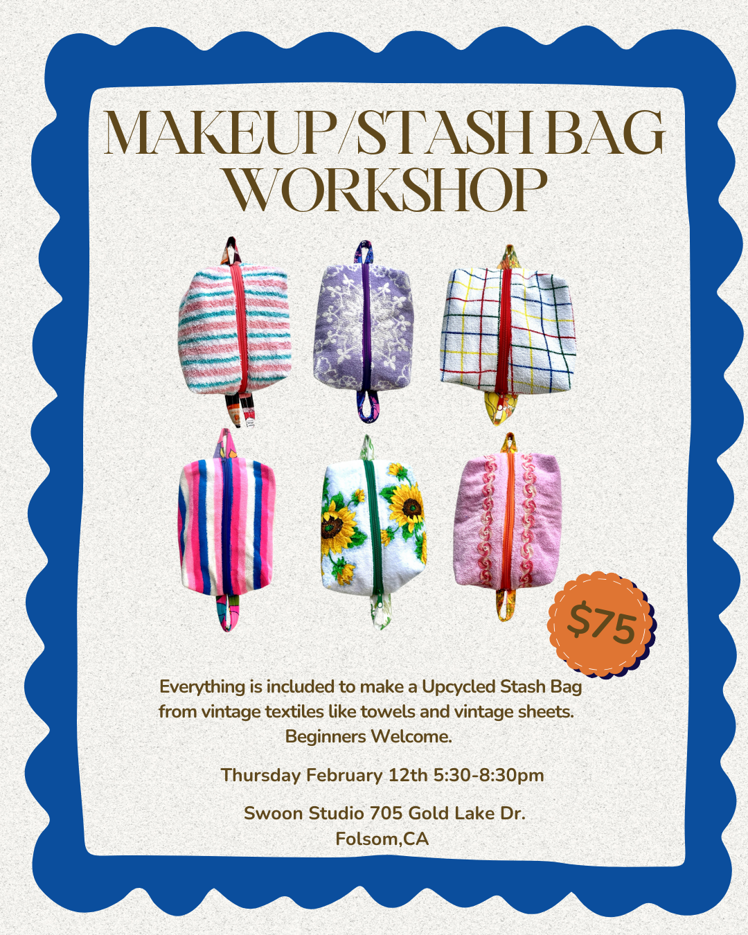 Sew a Makeup/Stash Bag 