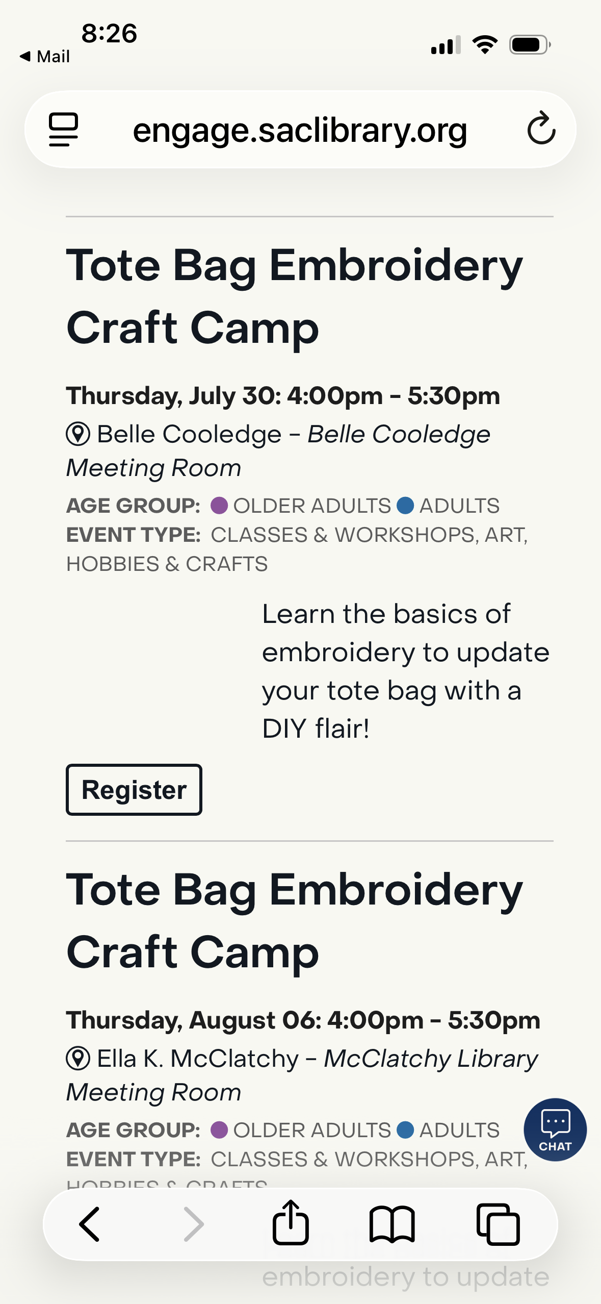 Library Summer Embroidery  -Belle Coolage