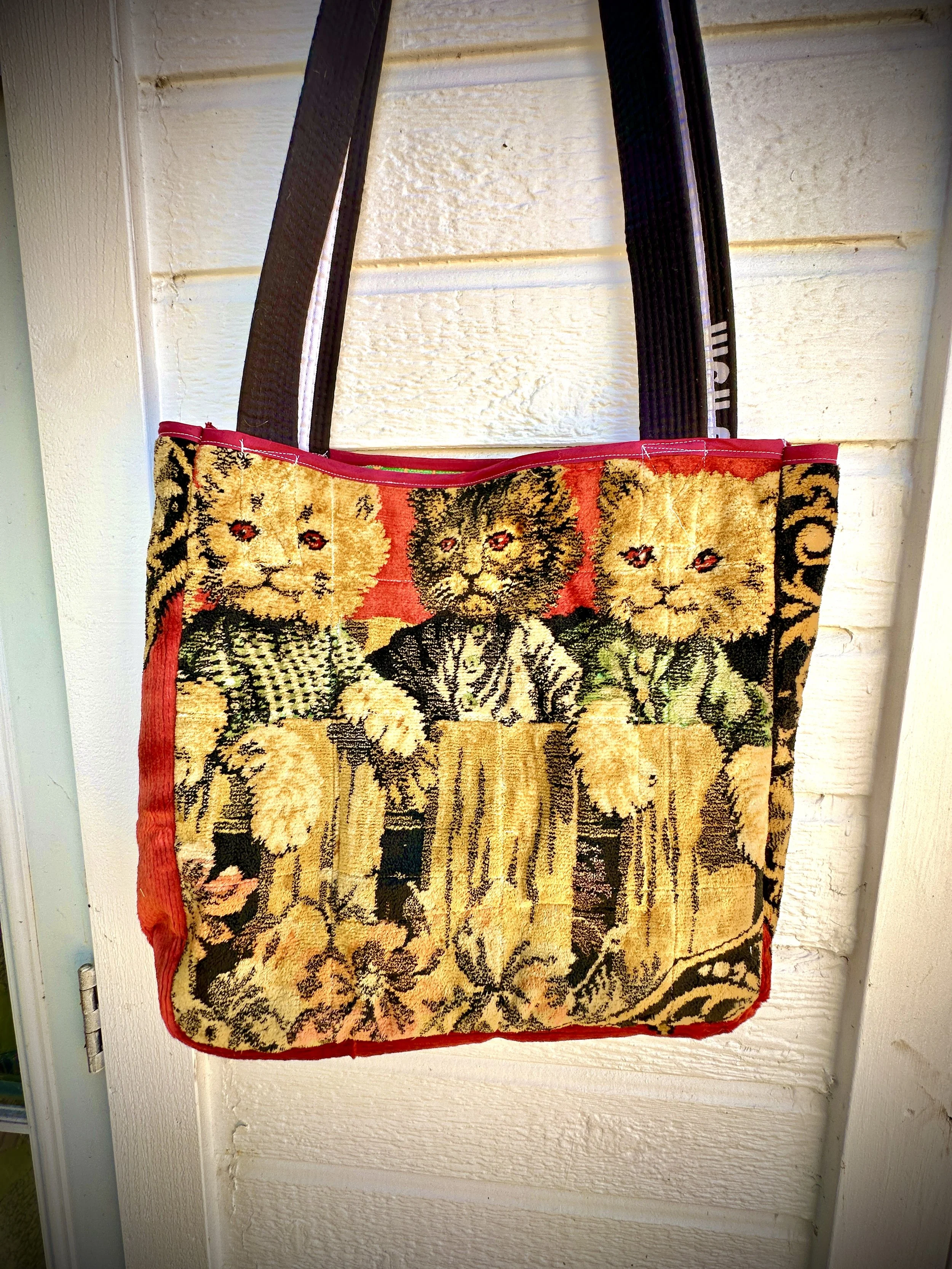 🐈Cat Vintage Tapestry Tote Bag Vintage