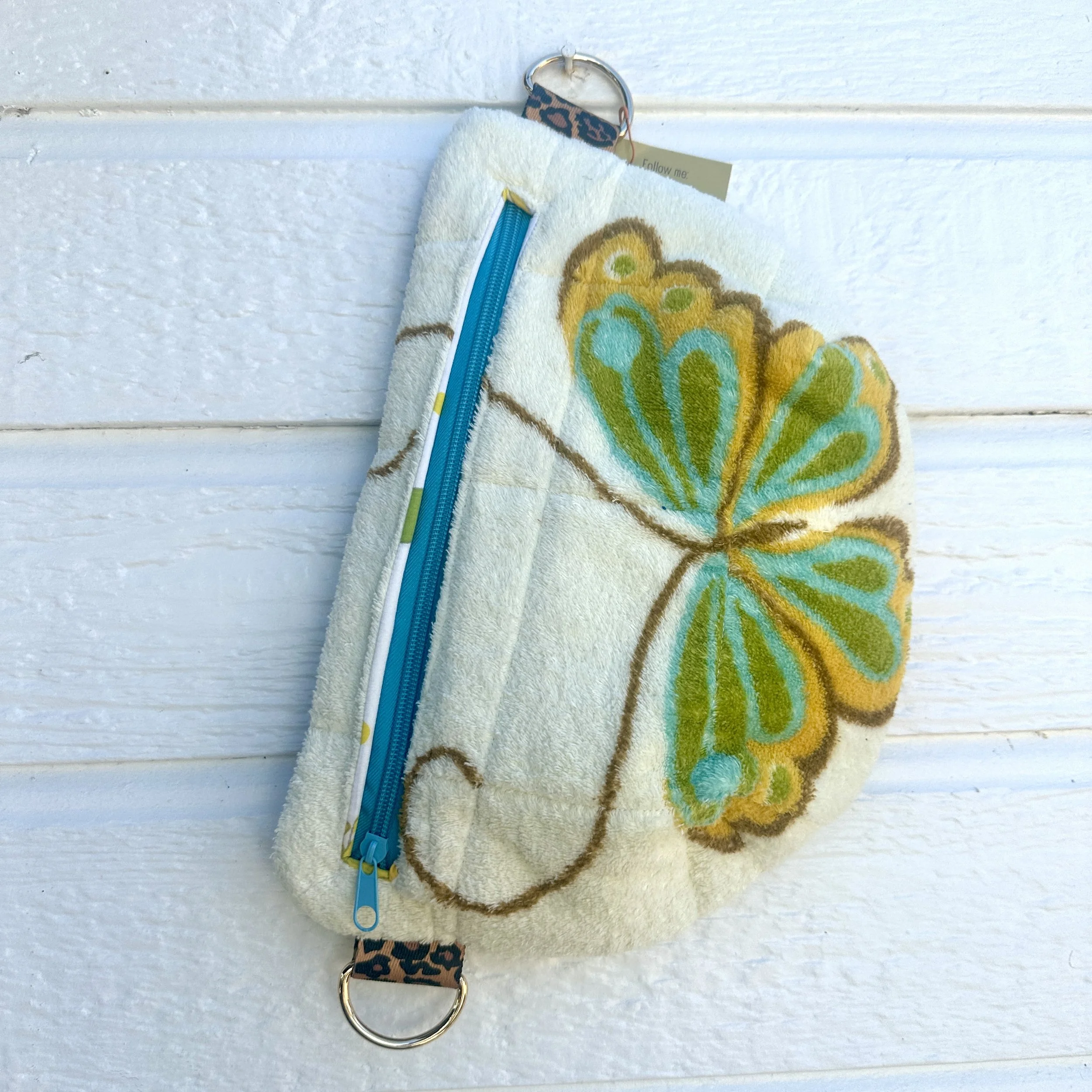 Vintage Towel Butterfly  Bum Bag
