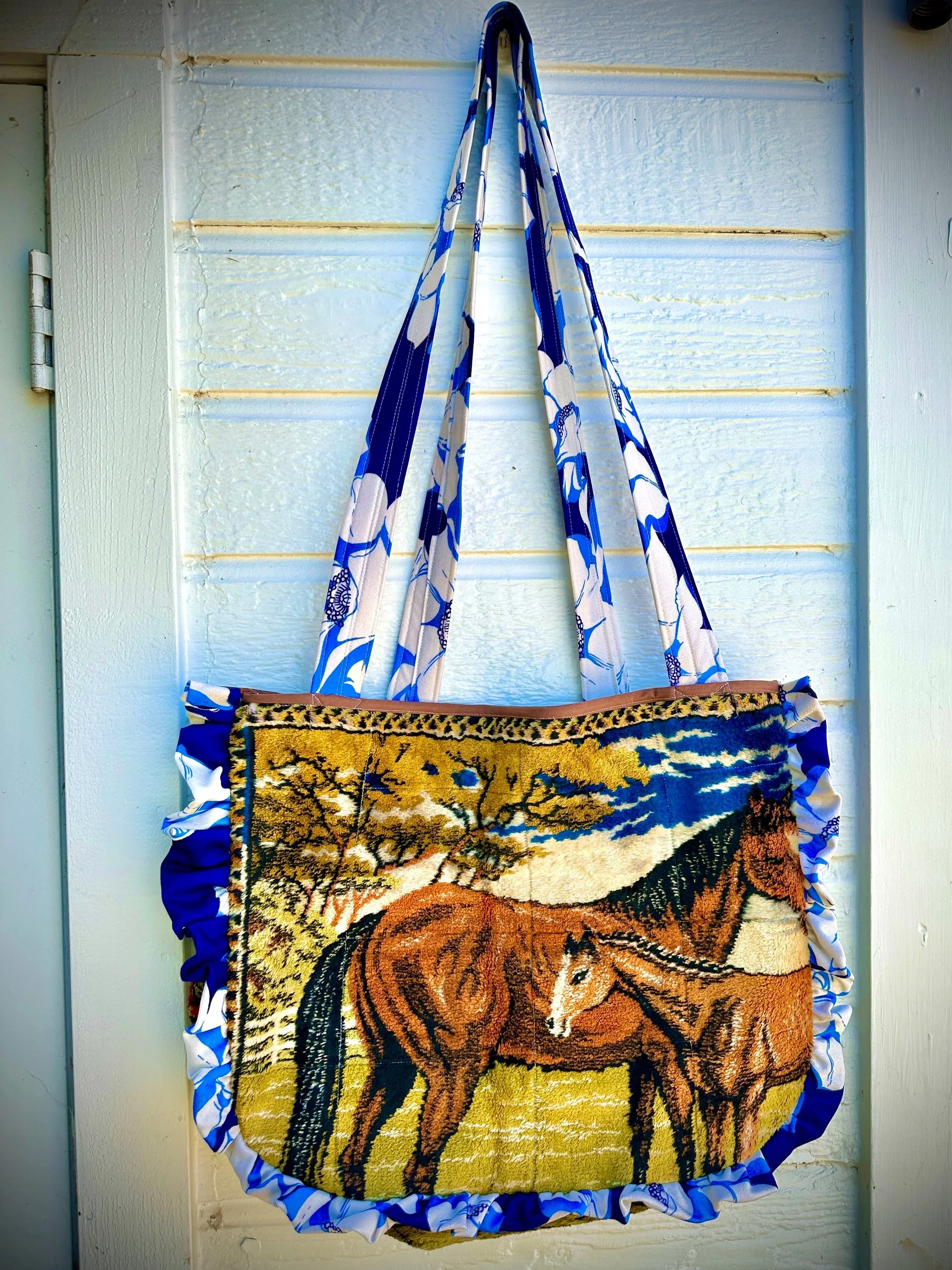 🐴Horse Vintage Tapestry Tote Bag Vintage