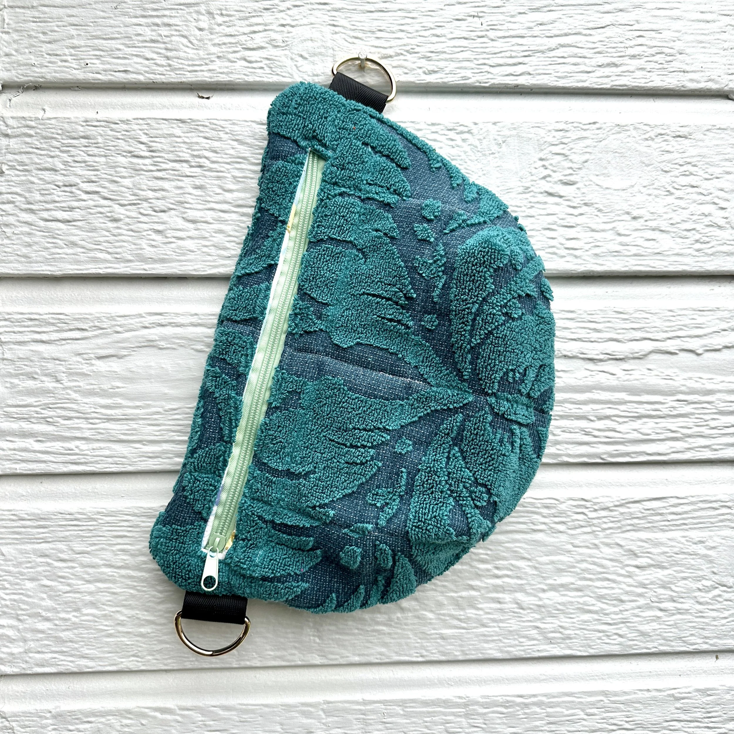 🌱Bum Bag Teal Floral Towel Bag