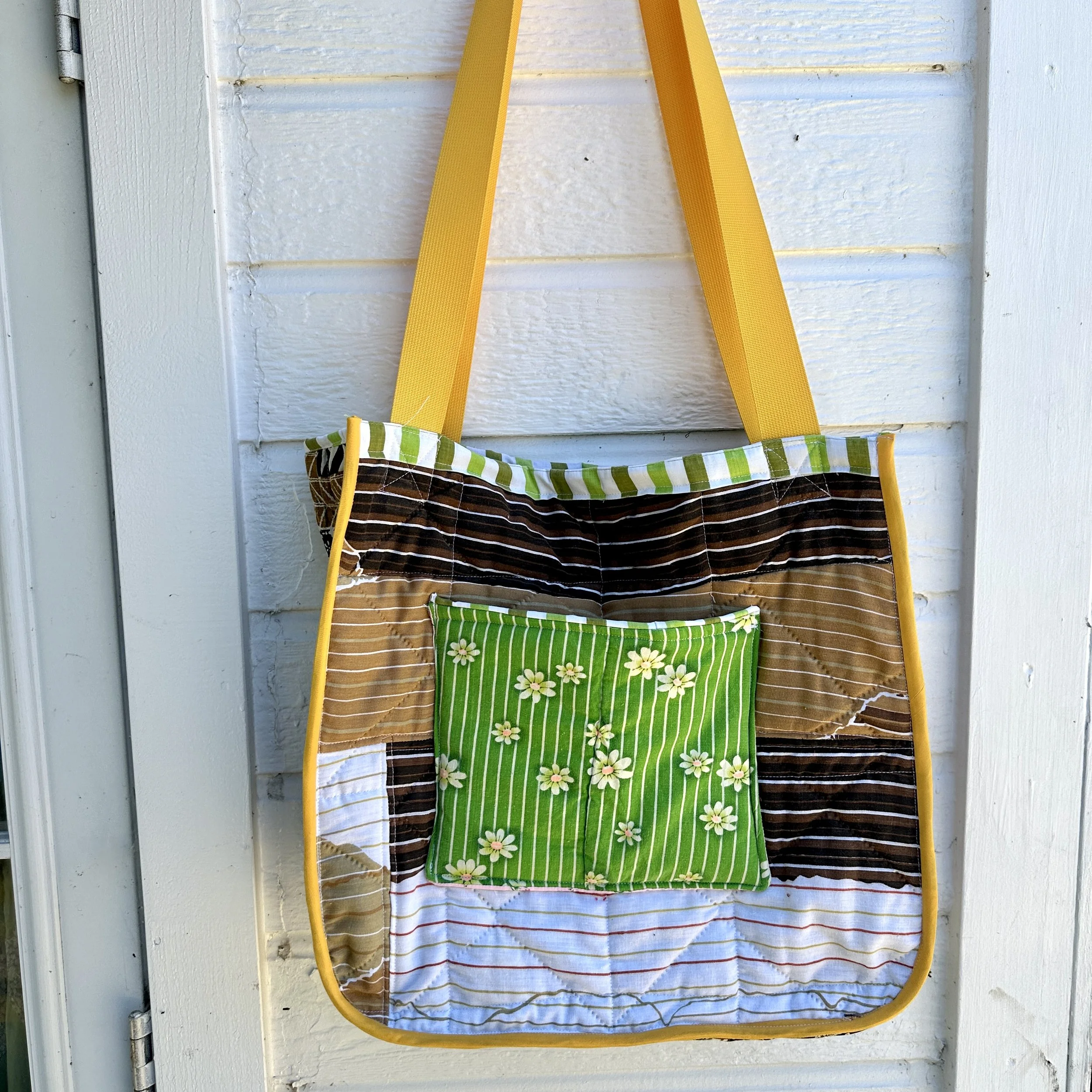 Tote Vintage Blanket Reversible Upcycled Bag Hummingbird