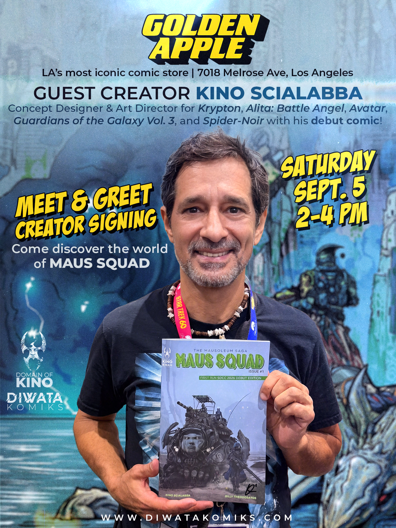 Maus Squad Now Available Online; Diwata Komiks Announces Creator Signing at the Iconic Golden Apple Comics in Hollywood
