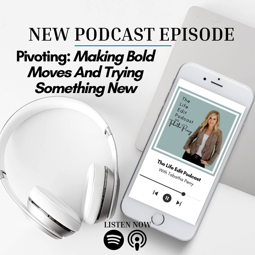🔥 Making bold moves doesn't have to be daunting!

Tune into this week's podcast episode 
🎙&quot;Pivoting: Making BOLD Moves And Trying Something New&quot;
on The Life Edit Podcast with Tabatha Perry!🎧

Join me as I share simple and practical edits