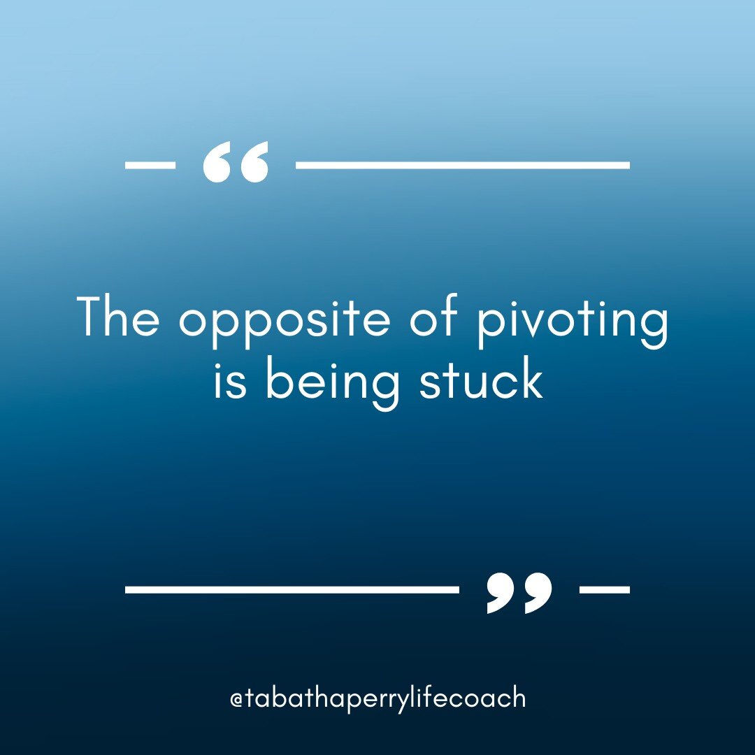 If you're feeling stuck in life, try pivoting! 
If you're tired of constantly pivoting in life, consider the alternative- being stuck. 

✨Each has fantastic perks. It's up to you on how you want to look at it. 
.
.
.
#busywoman #motivatedtosucceed #m