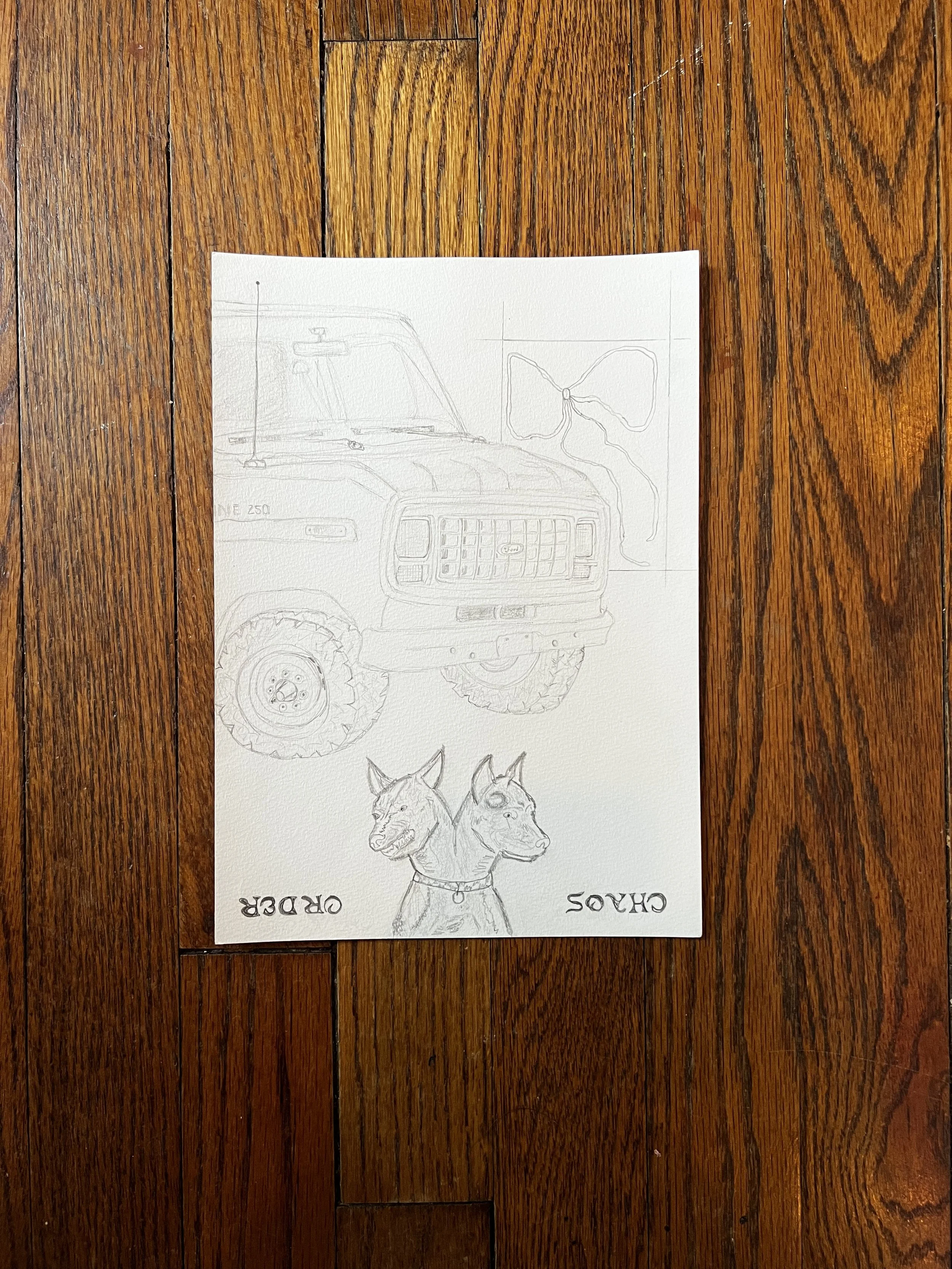 Pencil Art Print on Sketch Paper - ORIGINAL #09