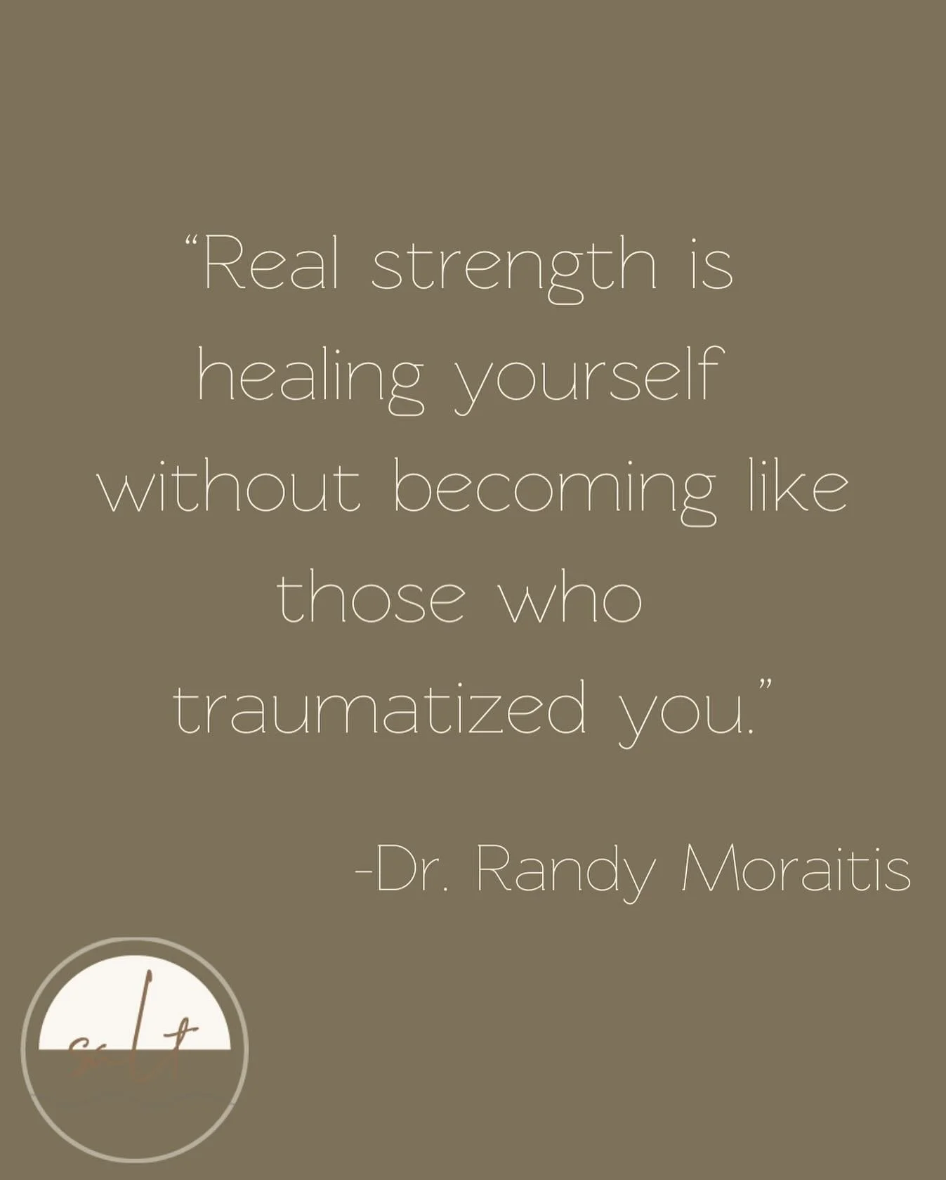 Doing the hard work of therapy links and  mends together places on the inside that have been split-off because of the unbearable infliction of complex trauma. 

Stepping your feet into a process of wholeness and healing transforms and softens you so 
