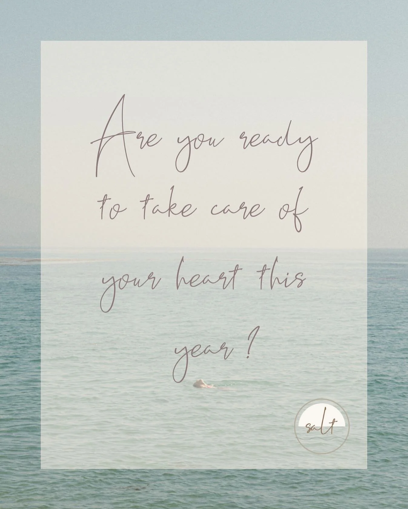 Happy New Year from Salt Psychotherapy!
This year, are you ready to take care of your heart? Are you ready to find a secure place for your tears? Did you know that your salty tears contain two hormones: leu-enkephalin, your body&rsquo;s natural pain-