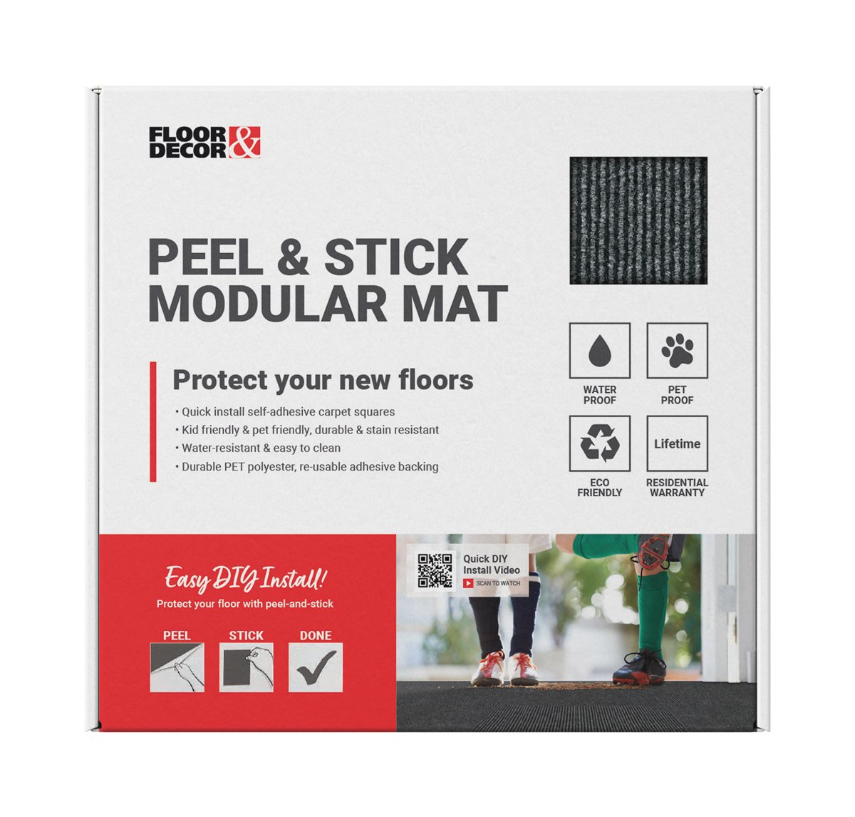 Floor and decor packaging design flooring