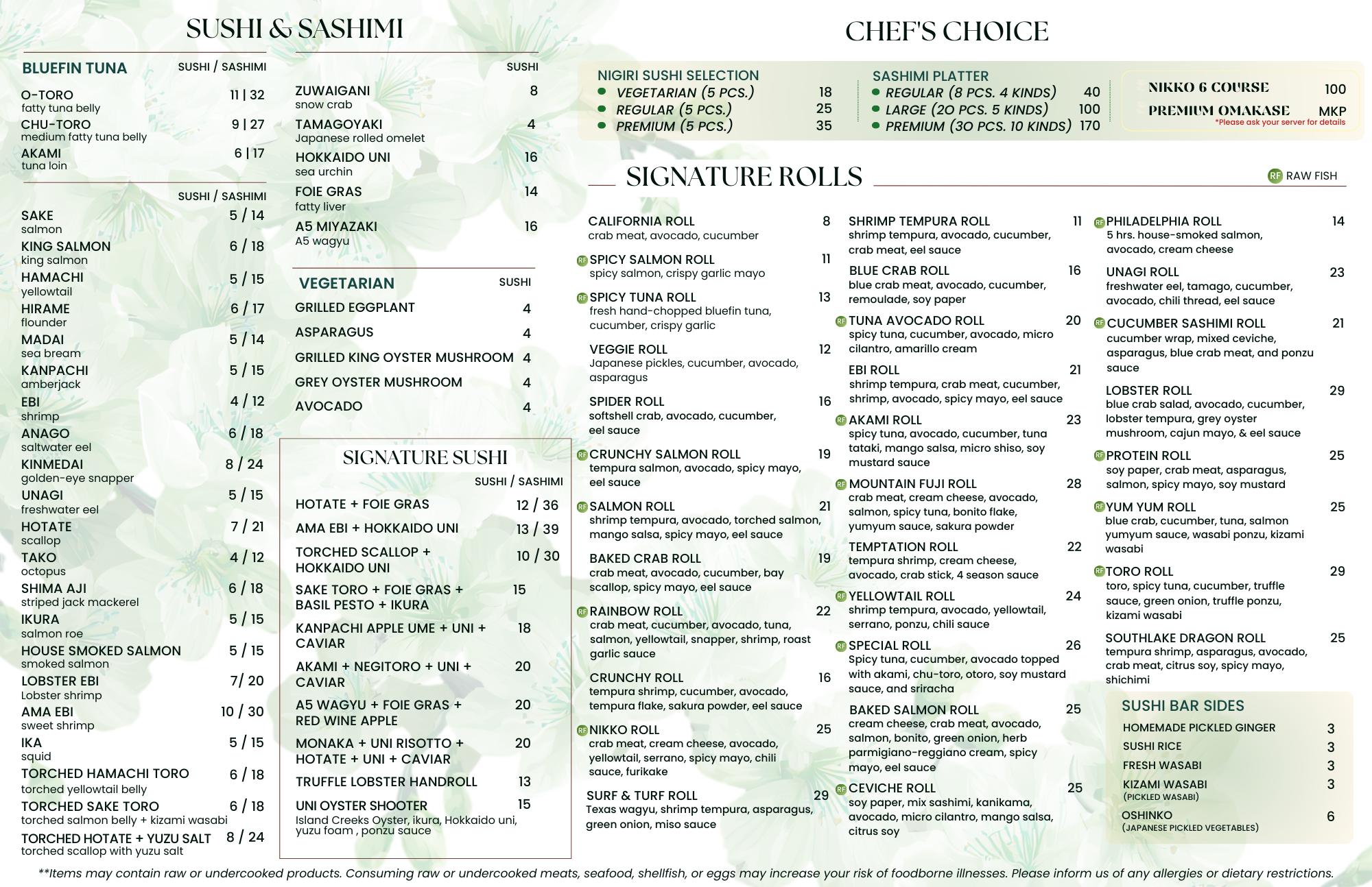 Noko Menu Meals — Nikkō