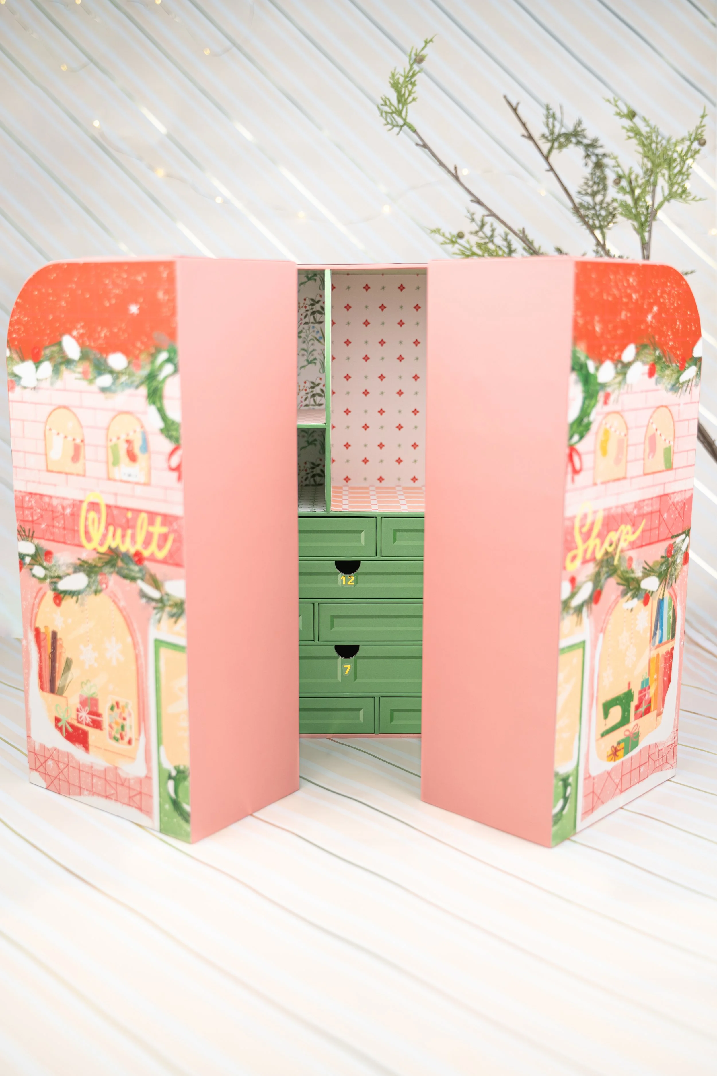 Peek inside Lizzy House Advent Calendar 2026 box