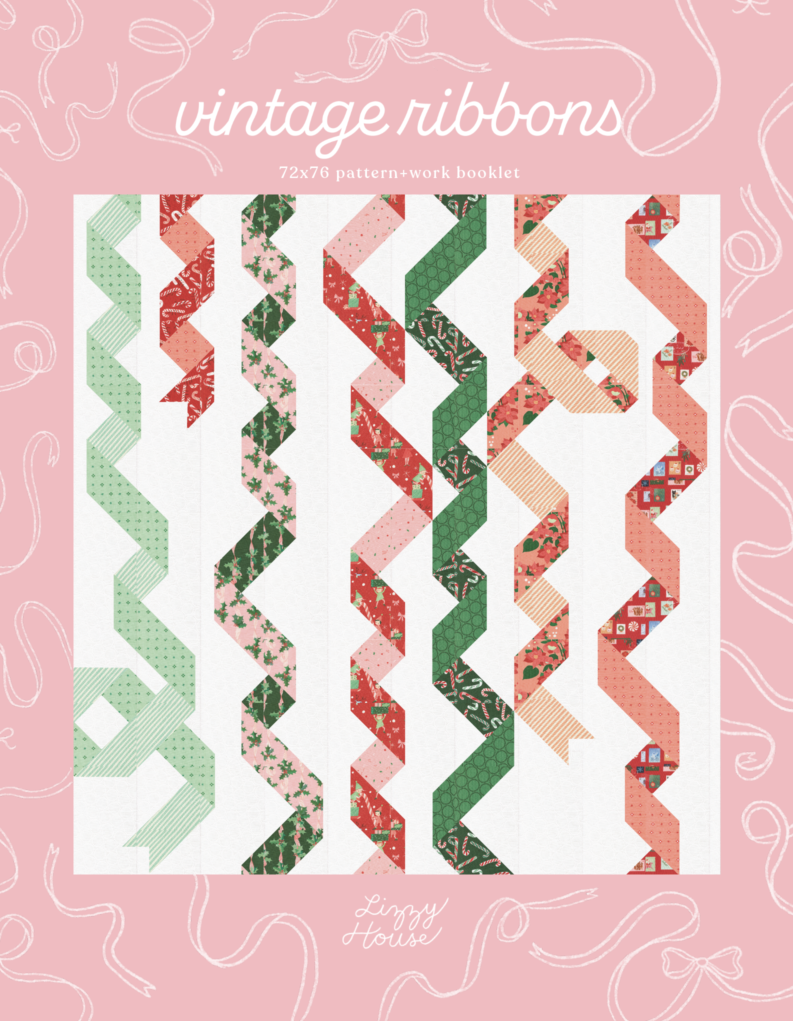 Vintage Ribbons Quilt Pattern (DIGITAL DOWNLOAD)
