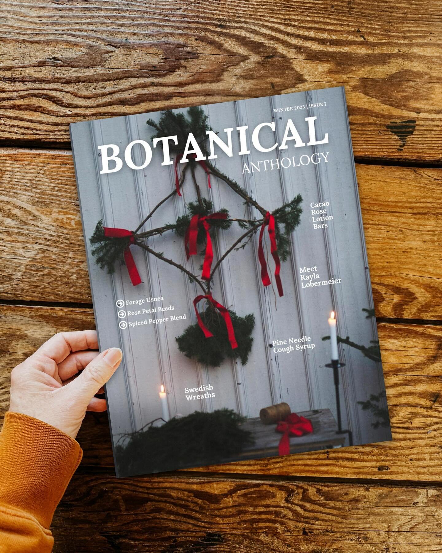 I&rsquo;m in a magazine! Today is the launch of the winter edition of Botanical Anthology &mdash; a seasonal, plant centered publication with over 50 articles to bring herbs to your apothecary, kitchen, crafts, harvests and winter celebrations. 

I&r
