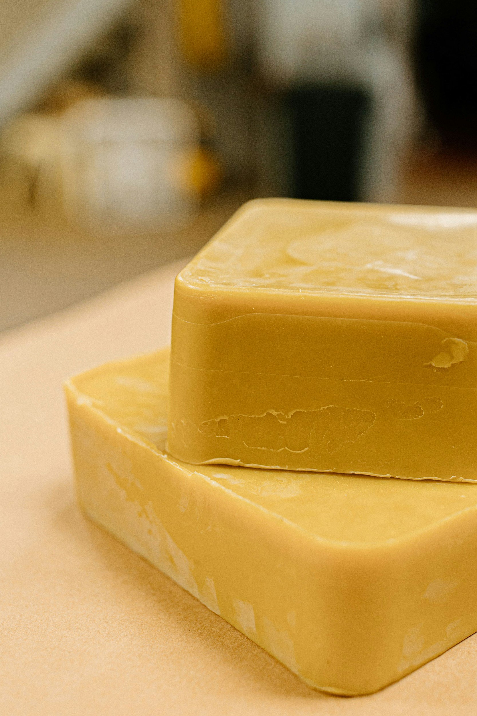 Raw, local beeswax from Iowa apiaries handcrafted into skincare