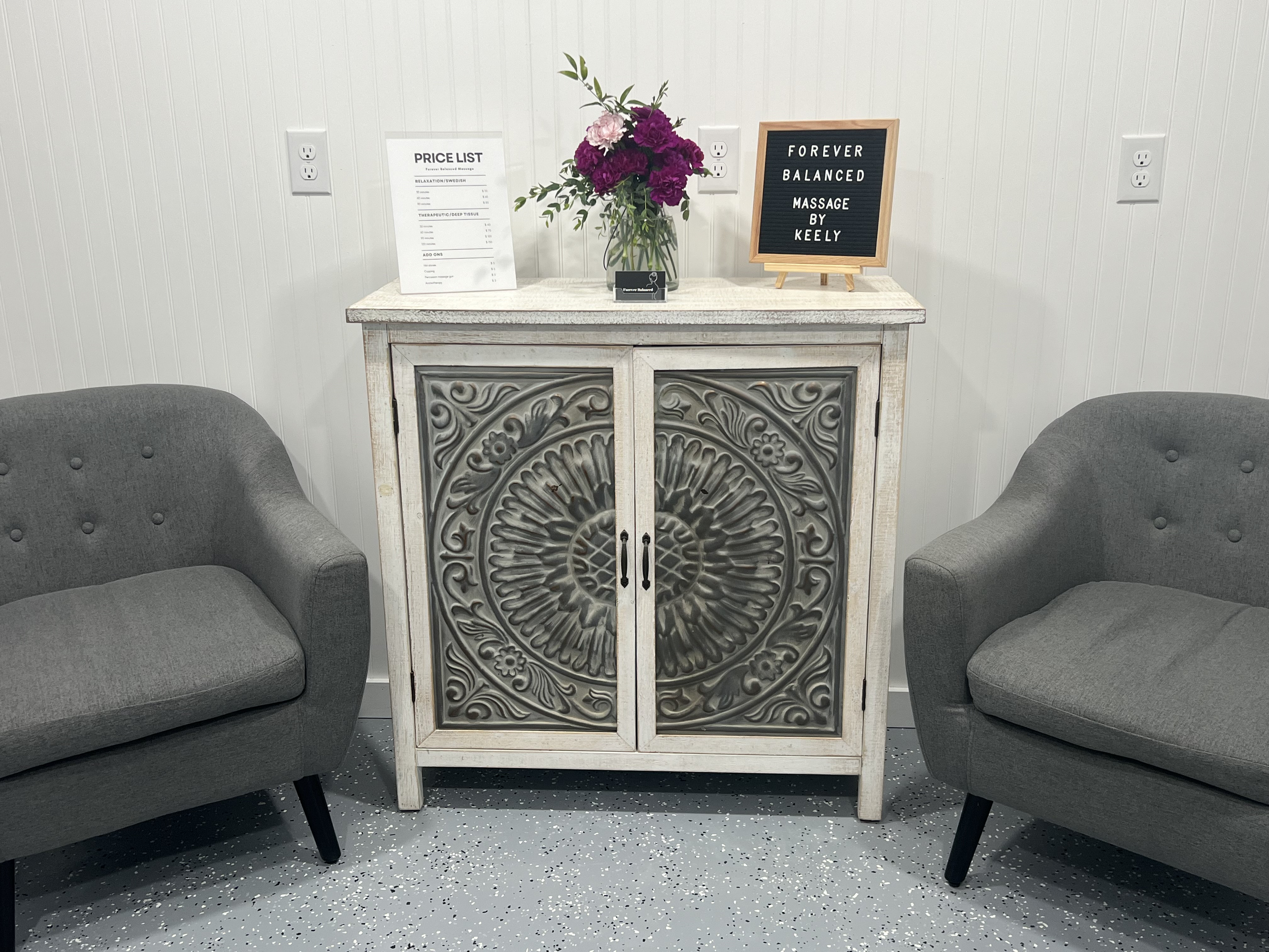 Forever Balanced Massage by Keely in Greenfield, Iowa offers body work and massage services as well as local small batch skincare