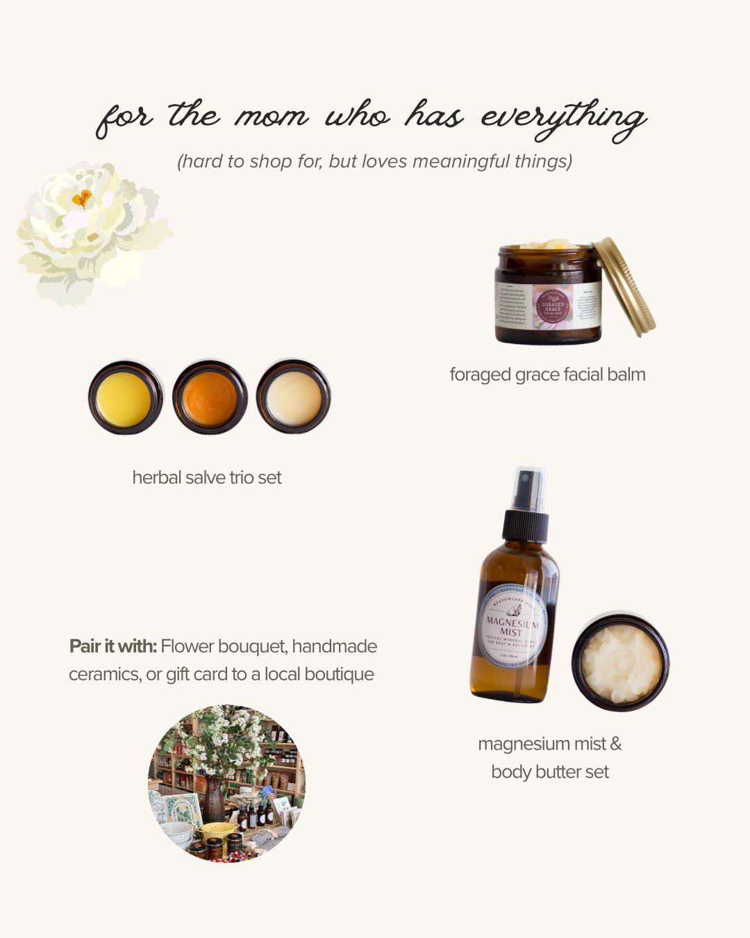 Thoughful Mother's Day gifts for moms who are hard to shop for