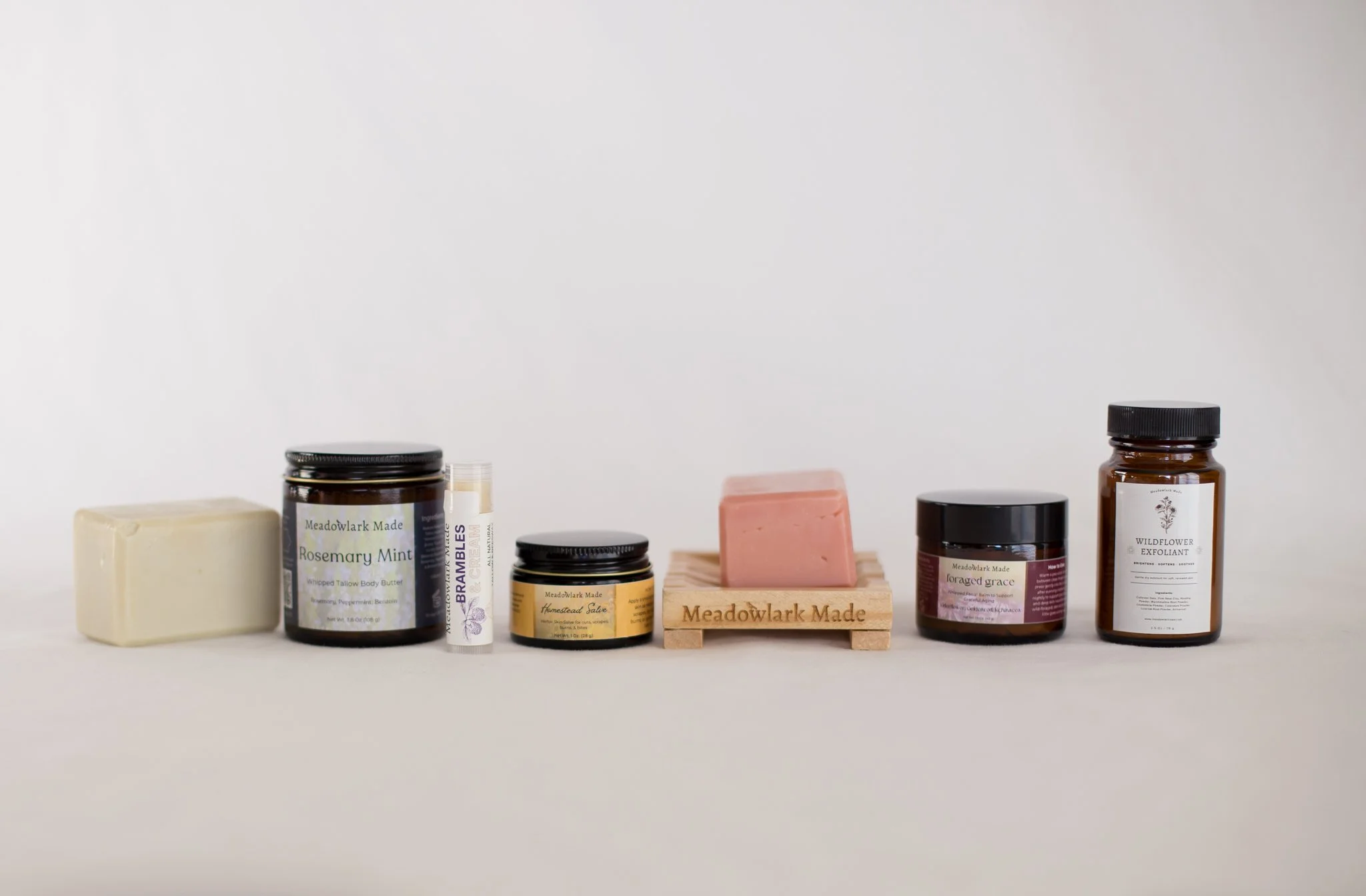 Handcrafted Meadowlark Made all-natural skincare made with intention, integrity, and utmost care for face and body care