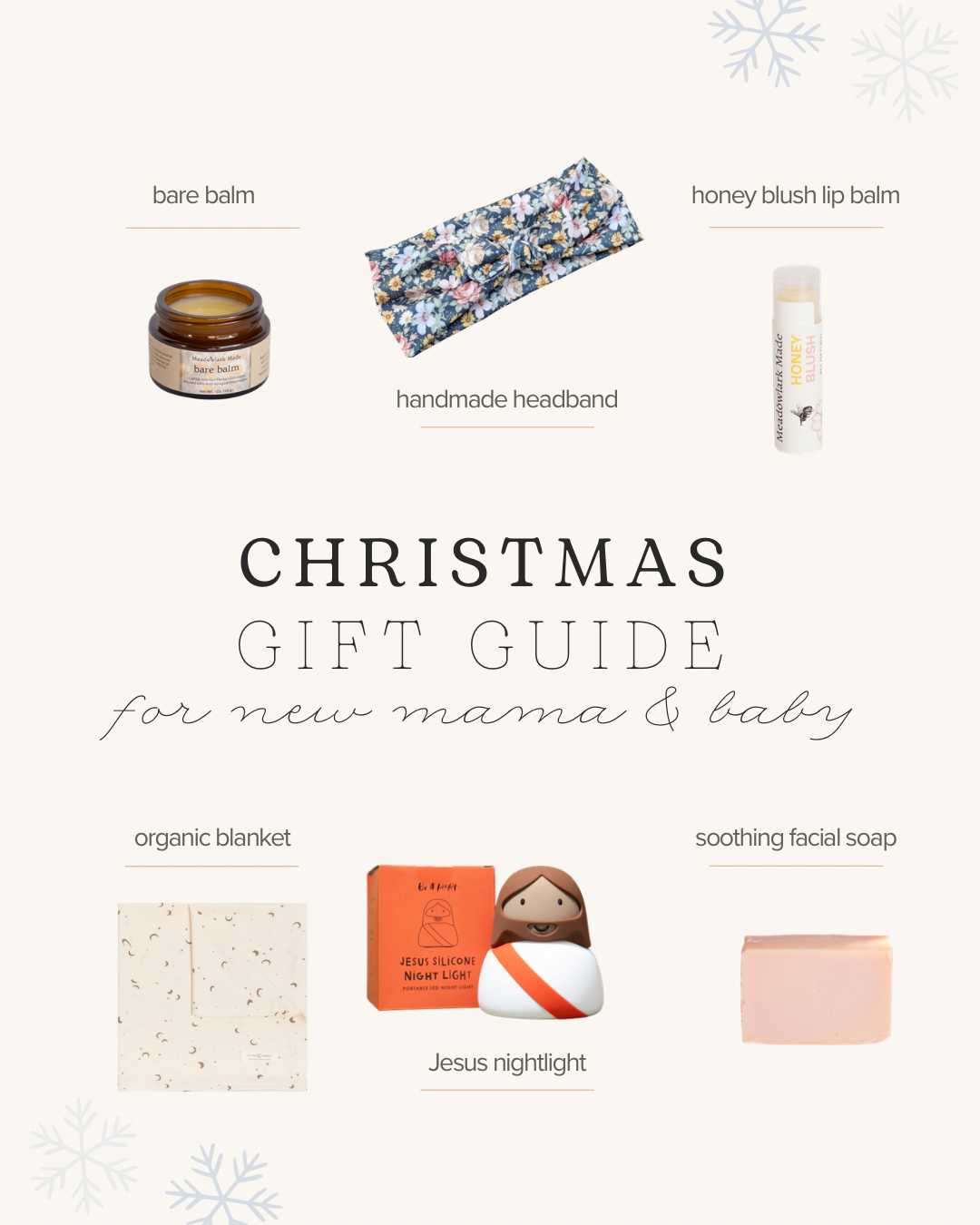 Natural, cozy gifts for new moms and babies from local small businesses in Iowa