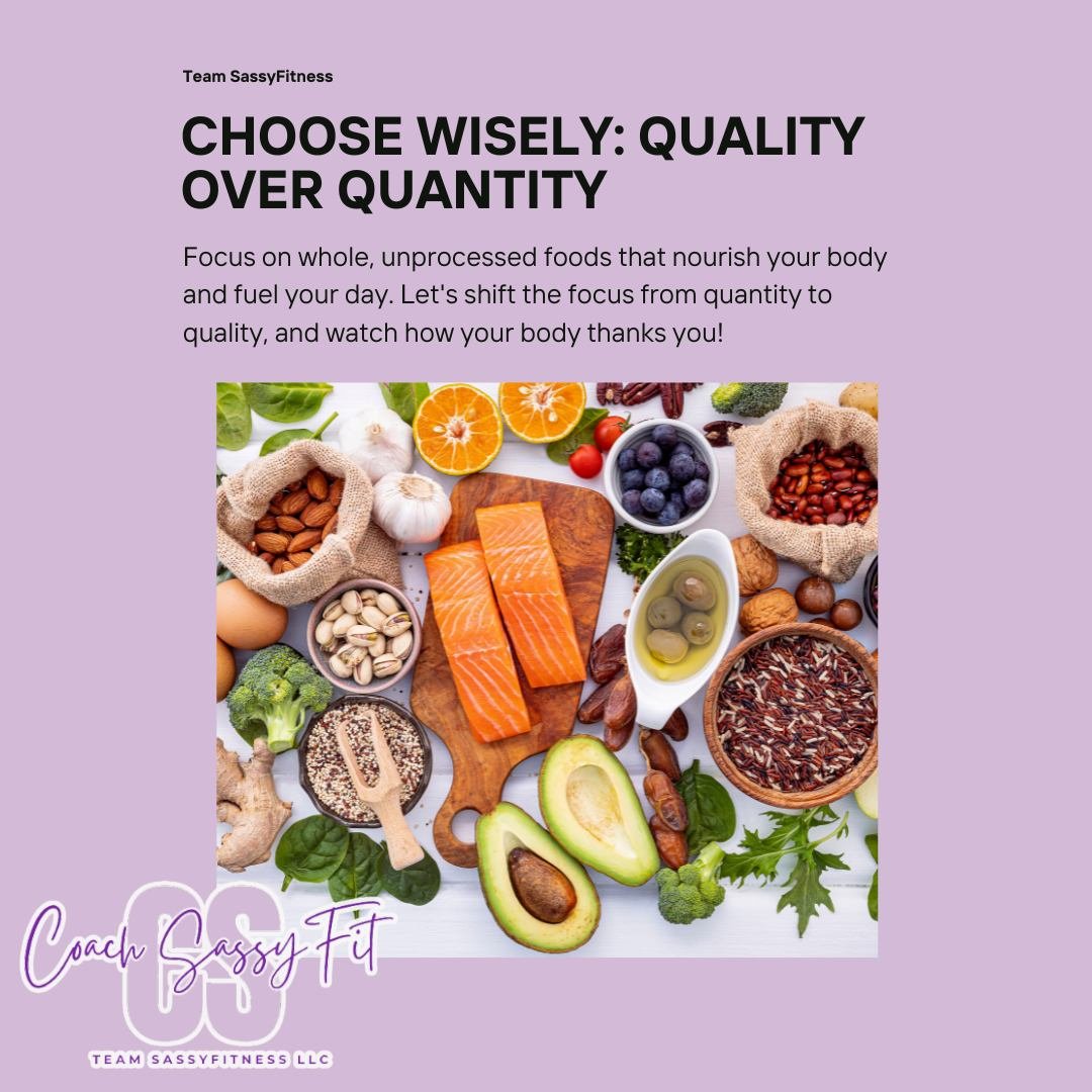 Let's talk about Quality vs. Quantity in our diets! 🍽️✨ Many believe that eating less is the secret to health, but it's really about eating right. Starving yourself isn't the answer; choosing nutrient-rich foods is. It&rsquo;s less about counting ev